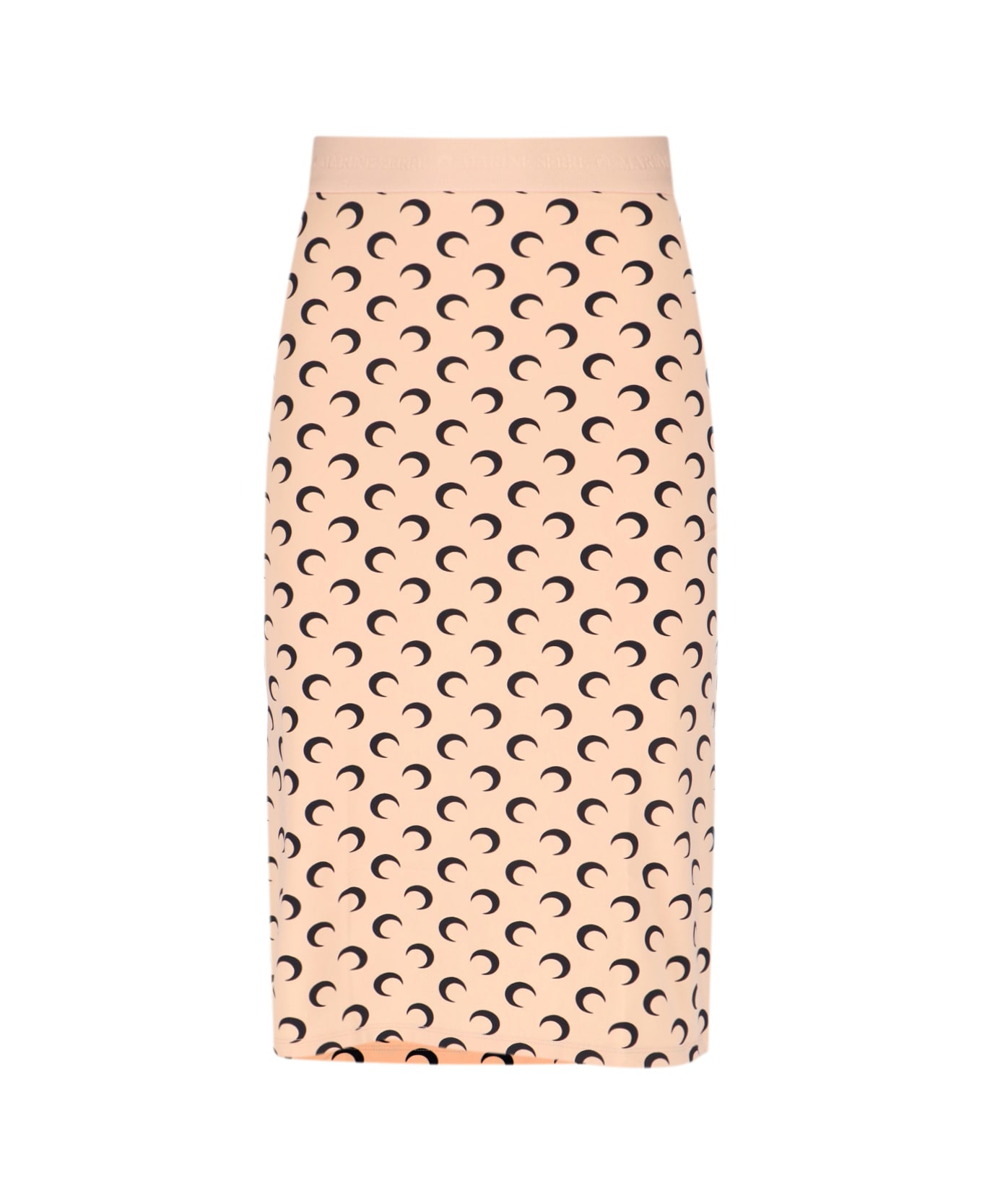Marine Serre 
moon
 Midi Skirt - Beige