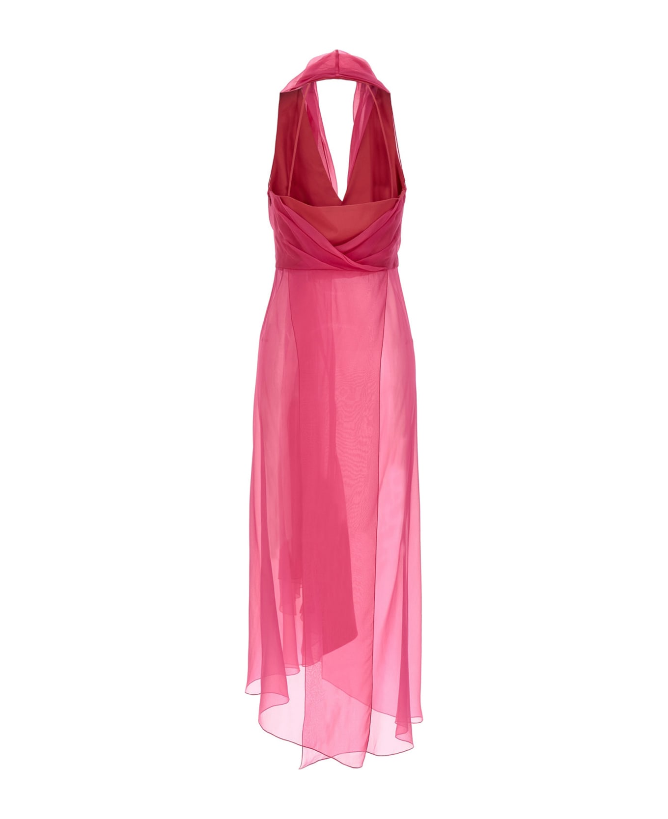 Alberta Ferretti Chiffon Top - Fuchsia