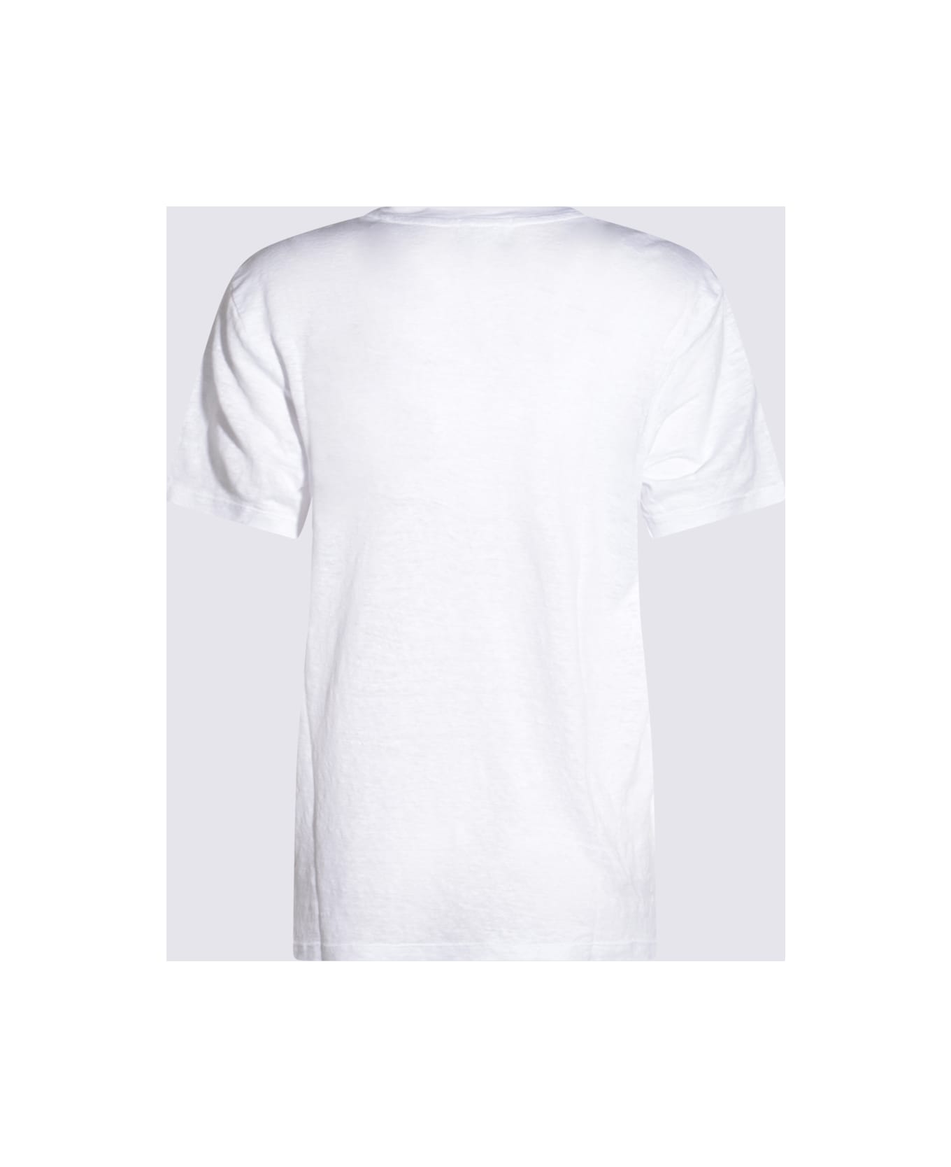 Marant Étoile Zewel Logo Print Linen T-shirt - White