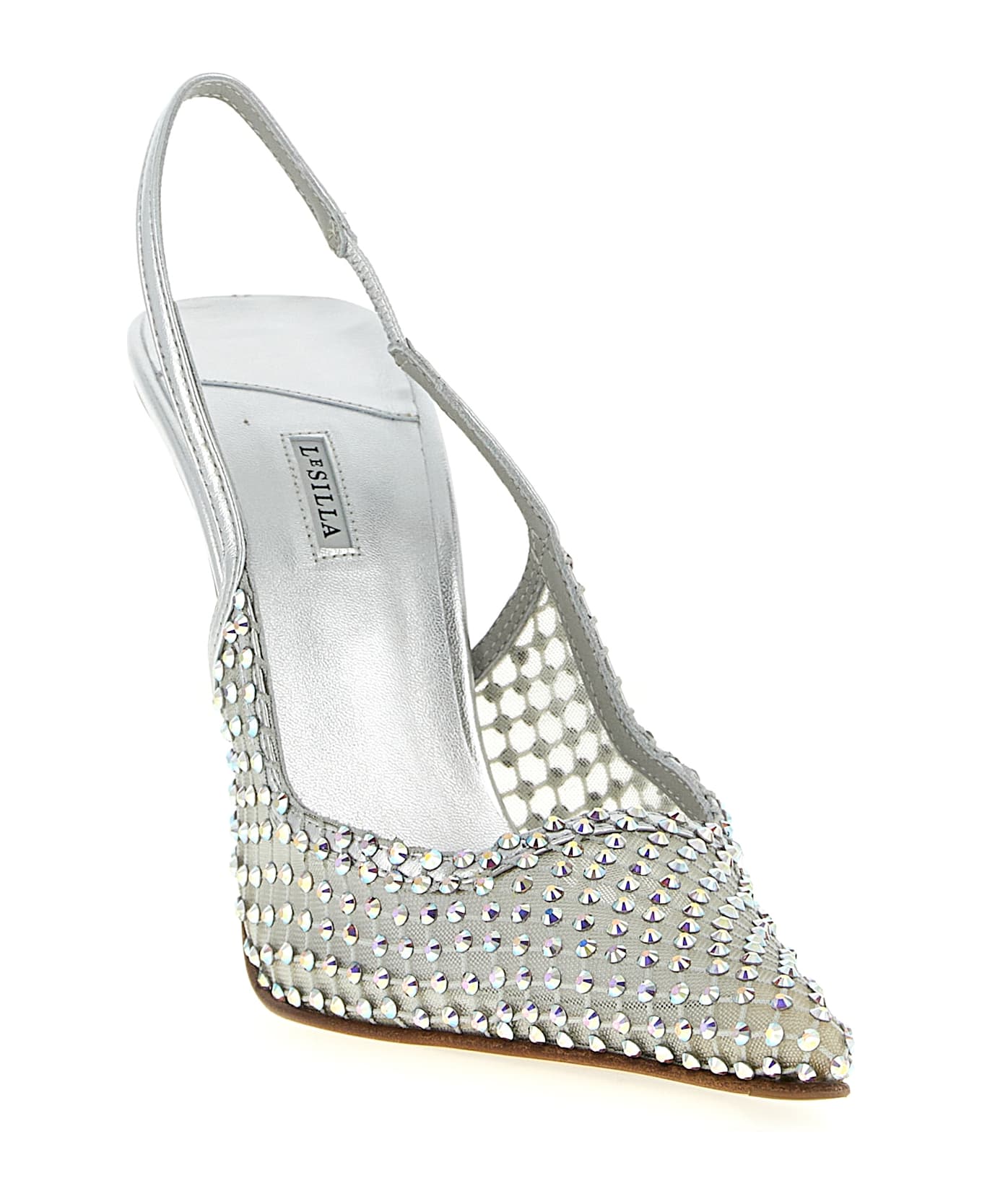 Le Silla 'gilda' Slingback - Silver
