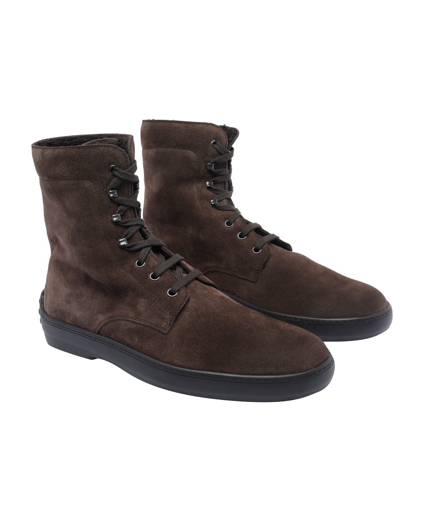 Tod
s Suede Booties - Brown