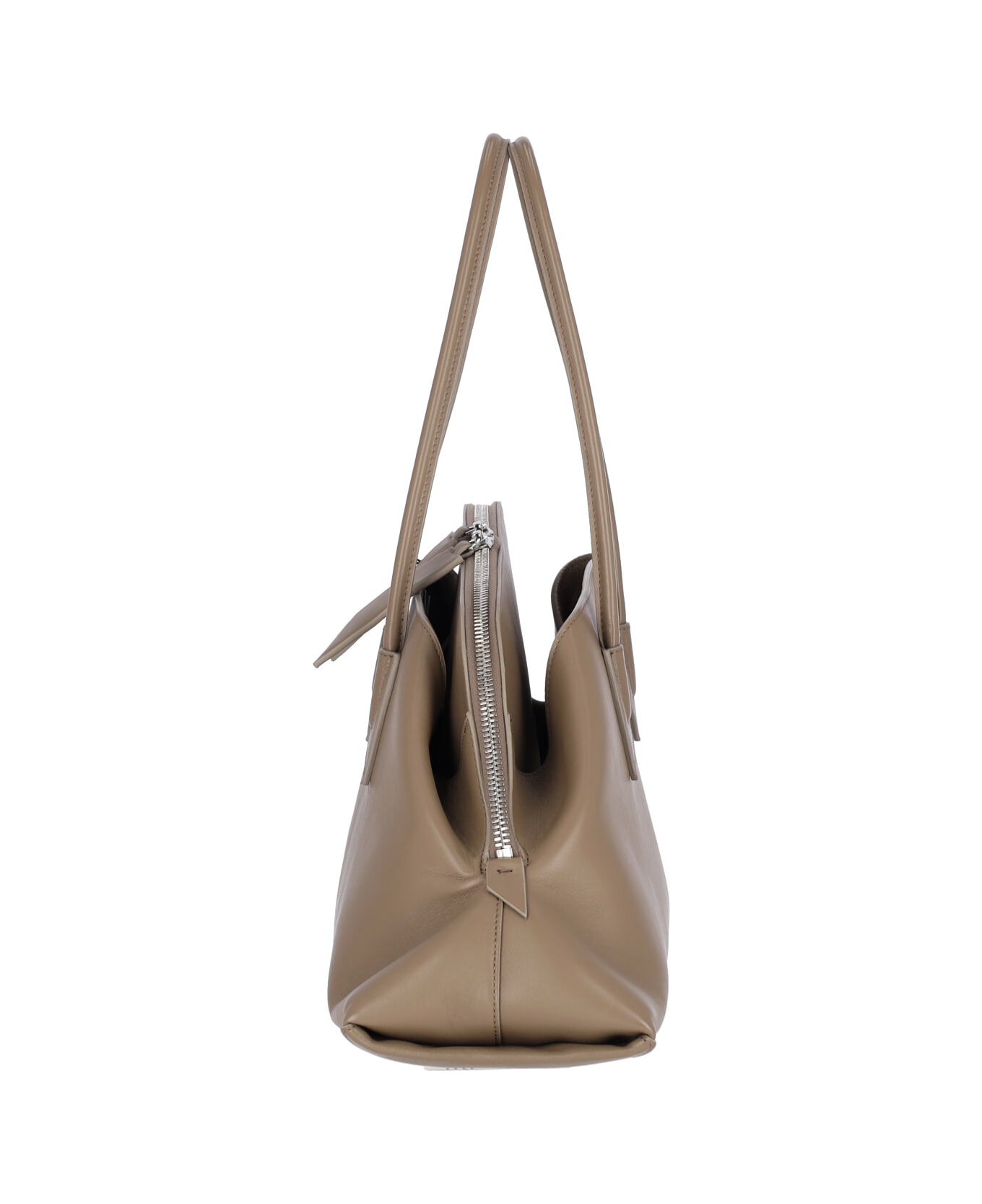 The Attico Medium Handbag "la Passeggiata" - Beige