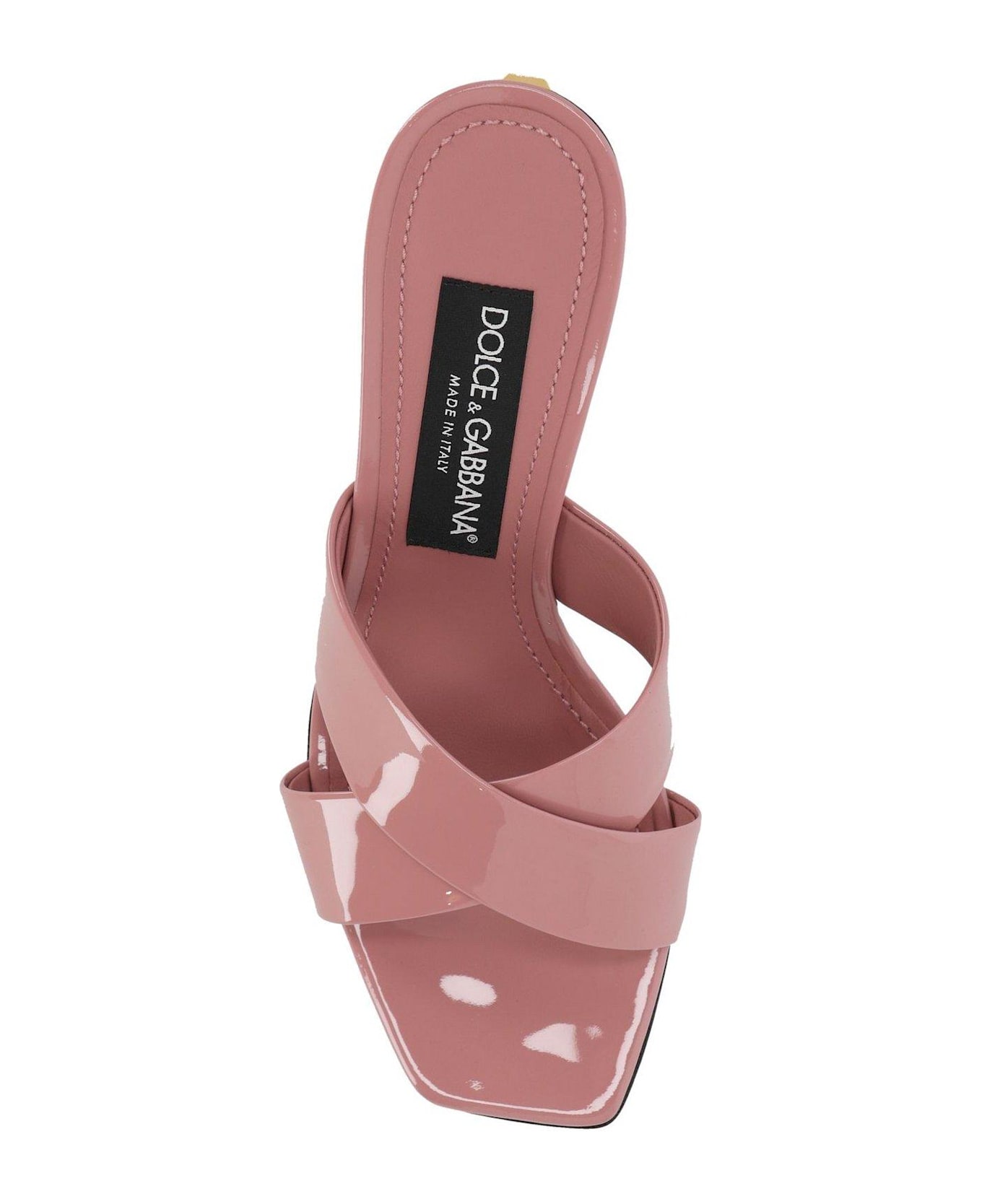 Dolce 
Gabbana Crossover Strap Mules - Pink