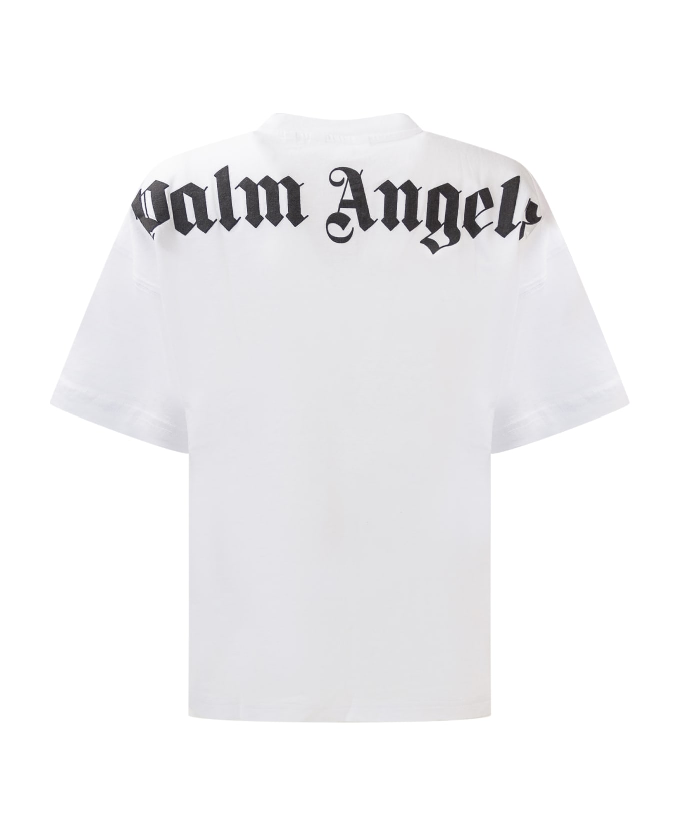 Palm Angels Logo T-shirt - WHITE BLACK