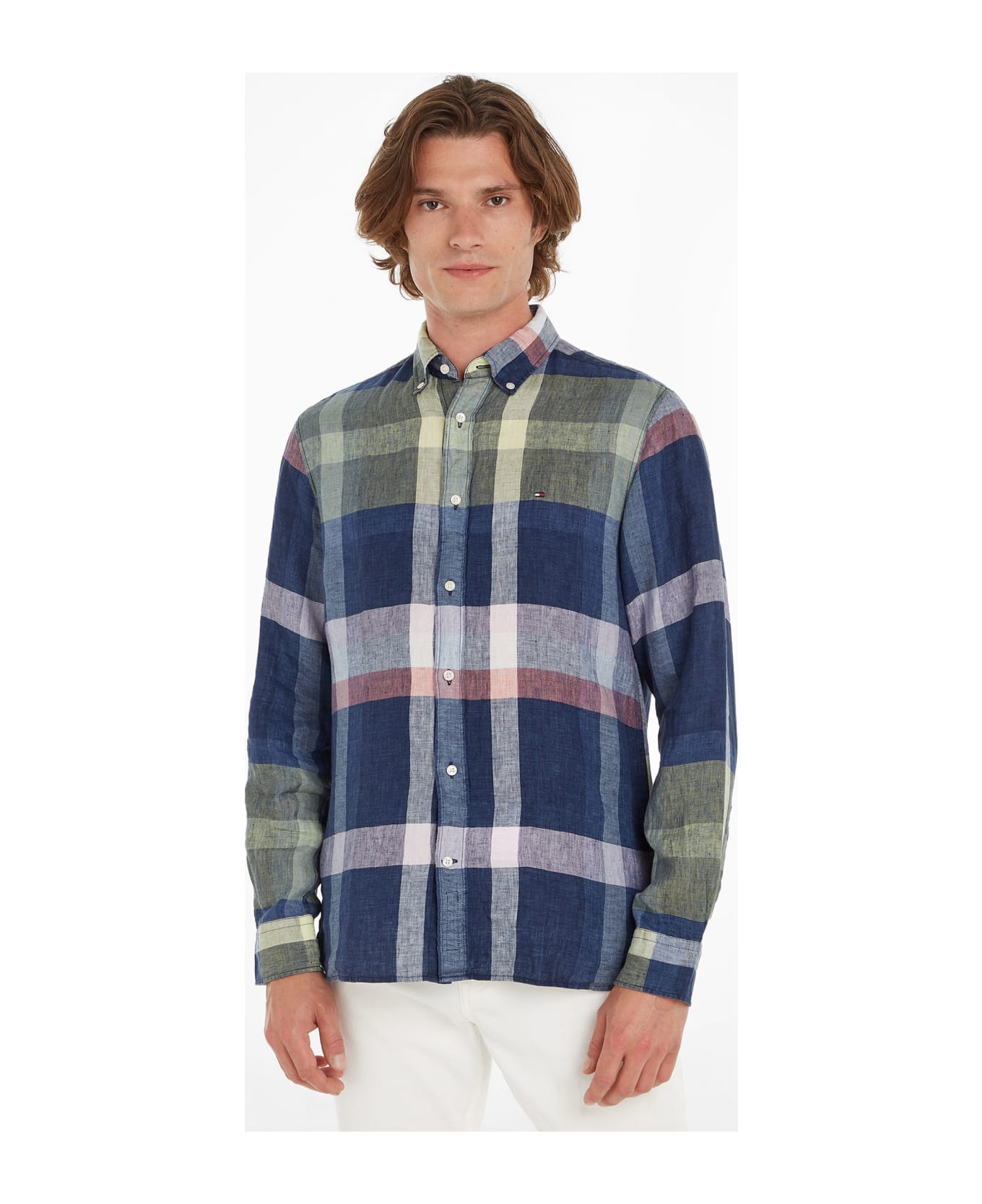 Tommy Hilfiger Multicolored Checked Shirt - CARBON NAVY/MULTI