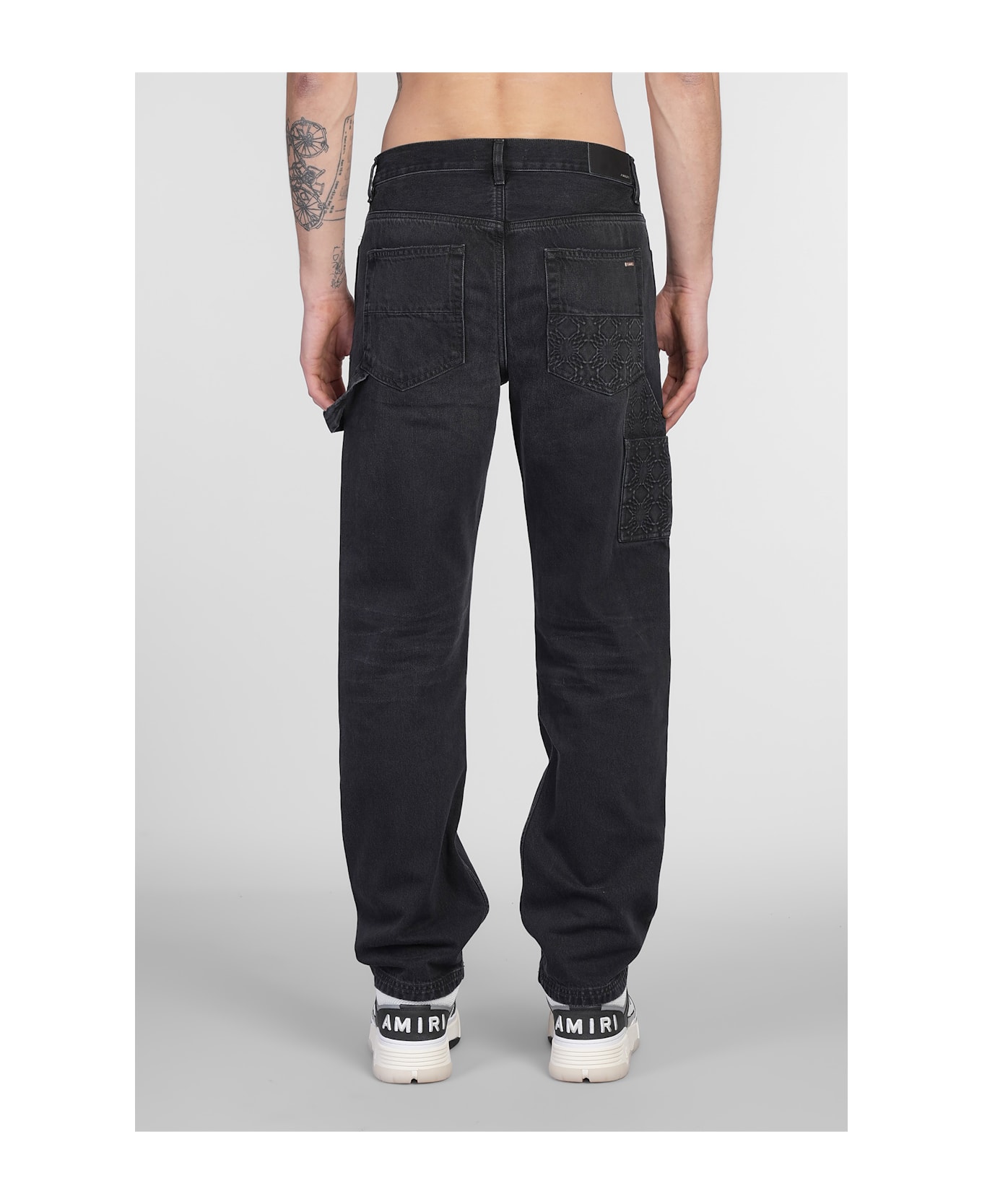 Jeans In Black Denim - Thumbnail 4