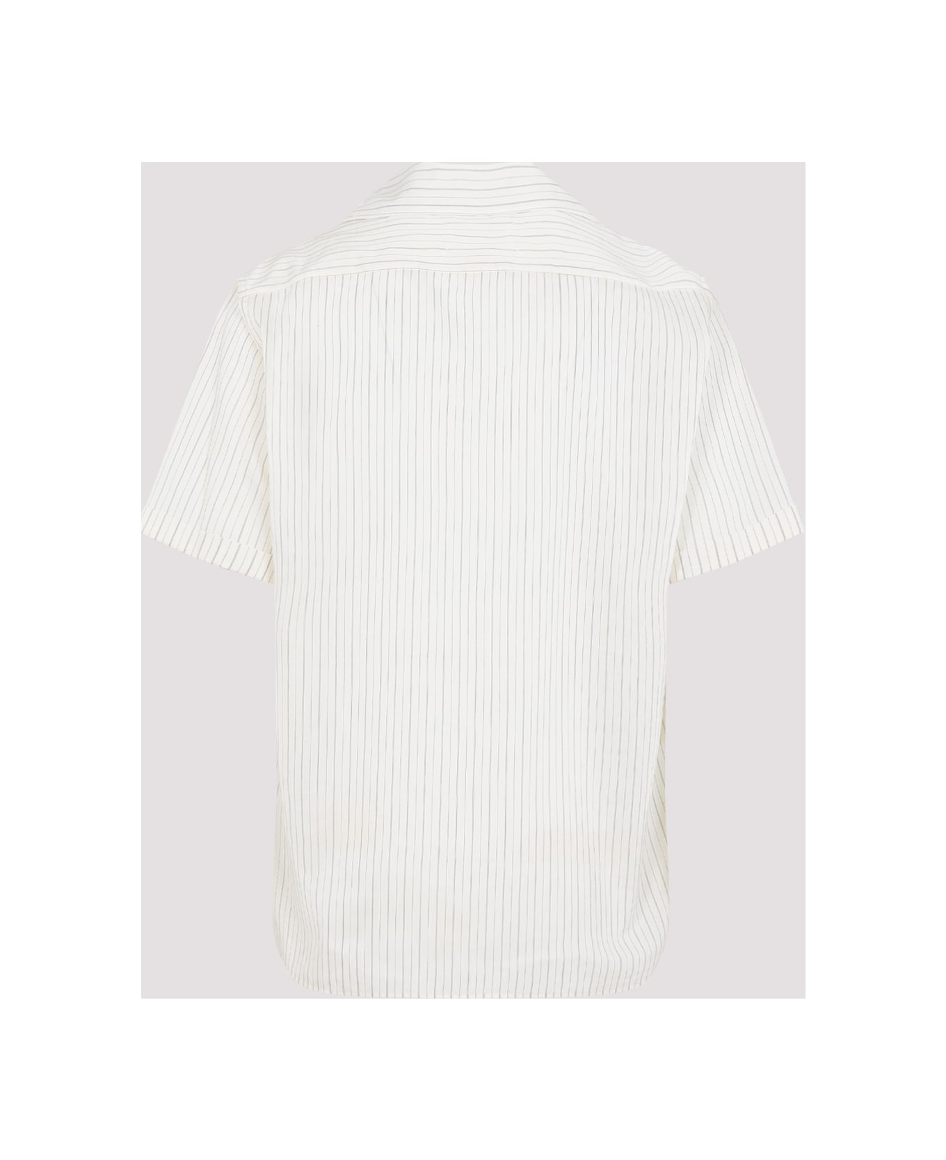 Maison Margiela Cotton And Silk Shirt - F Ecru