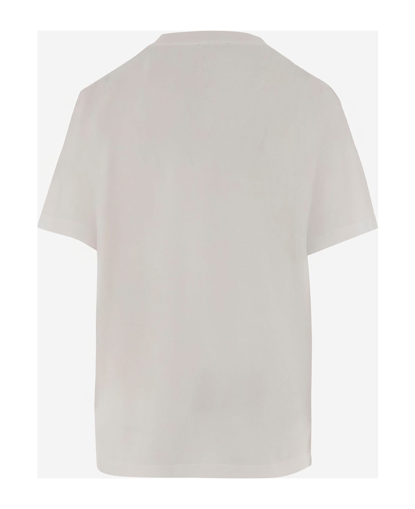 Autry X Maison Kitsune Cotton T-shirt - White