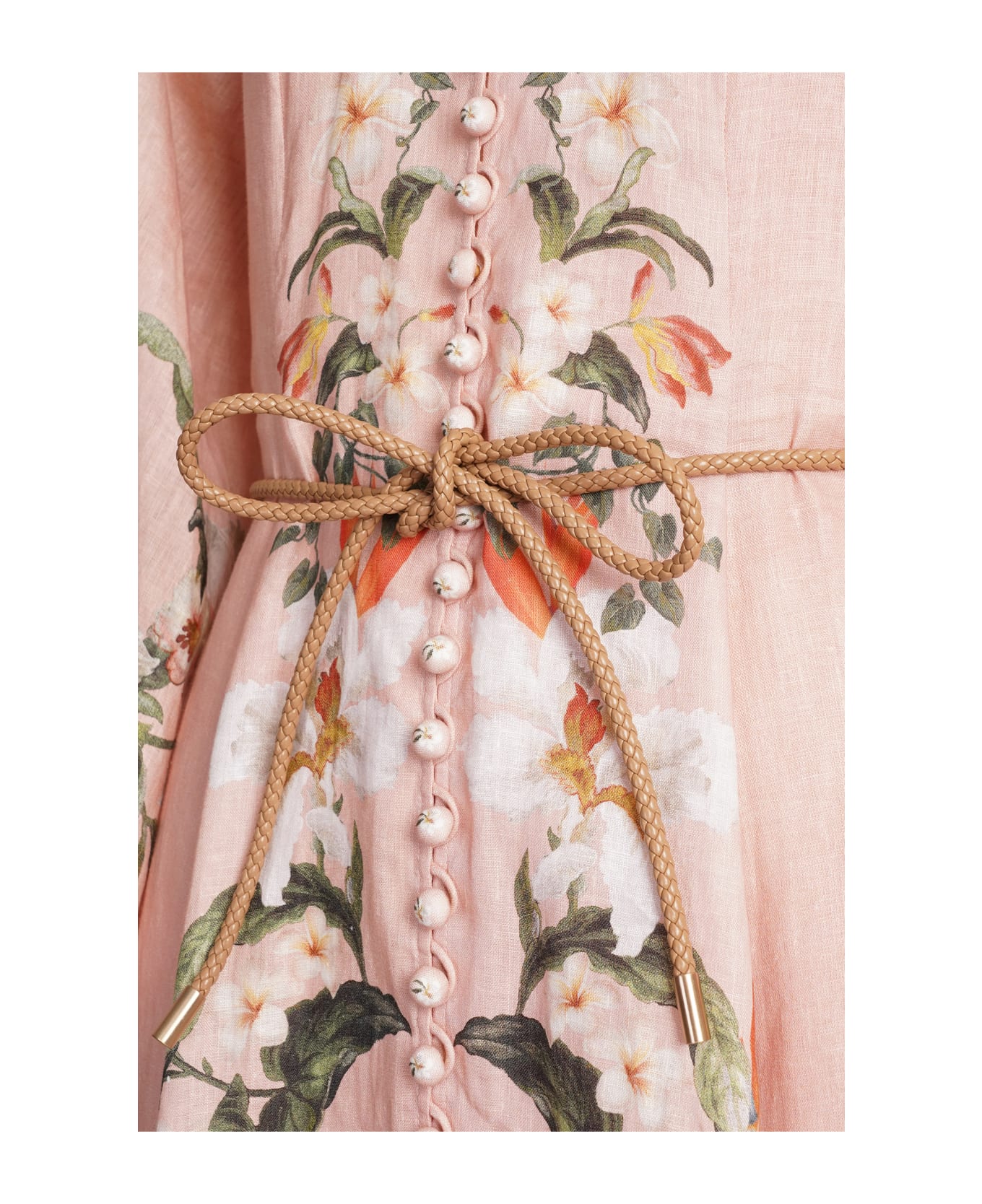 Zimmermann Lexi Billow Long Dress - Pink ワンピース＆ドレス