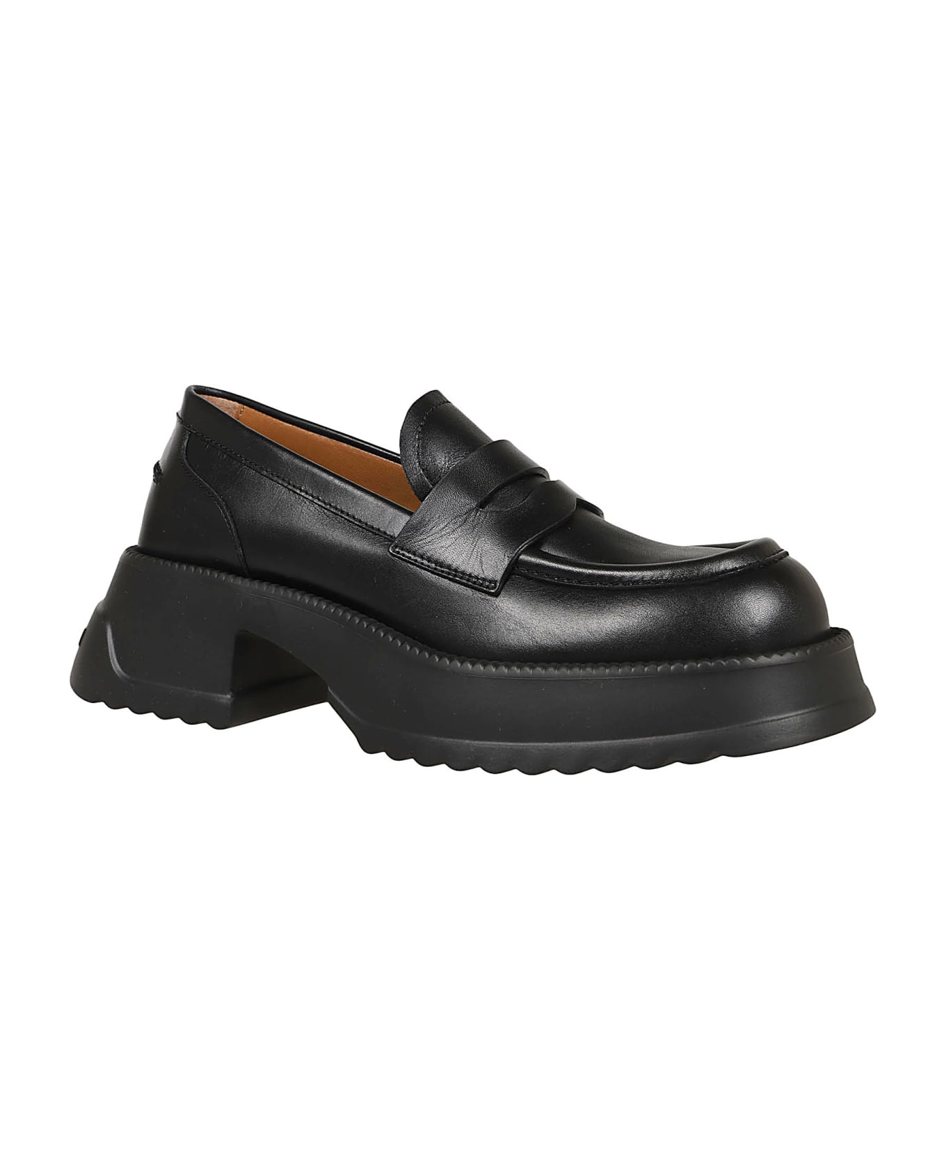 Marni Moccasin Shoe - Black フラットシューズ