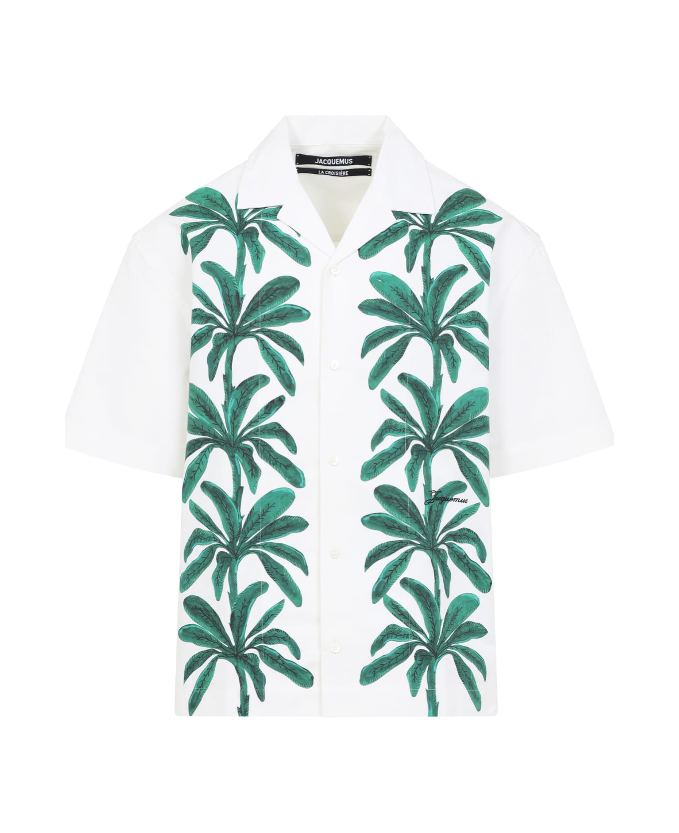 Jacquemus Shirt With Floral Pattern - Bz Print Painted Palmtrees W