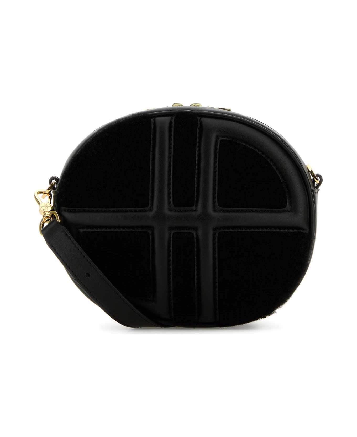 Patou Black Leather Le Jp Shoulder Bag - BLACK