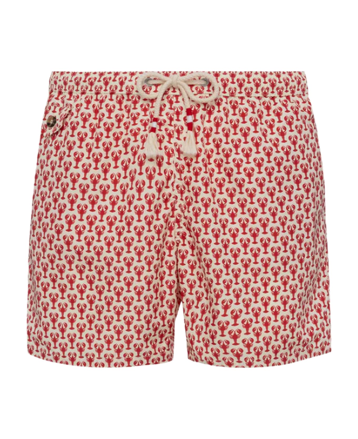 MC2 Saint Barth Beachwear - Cream/red
