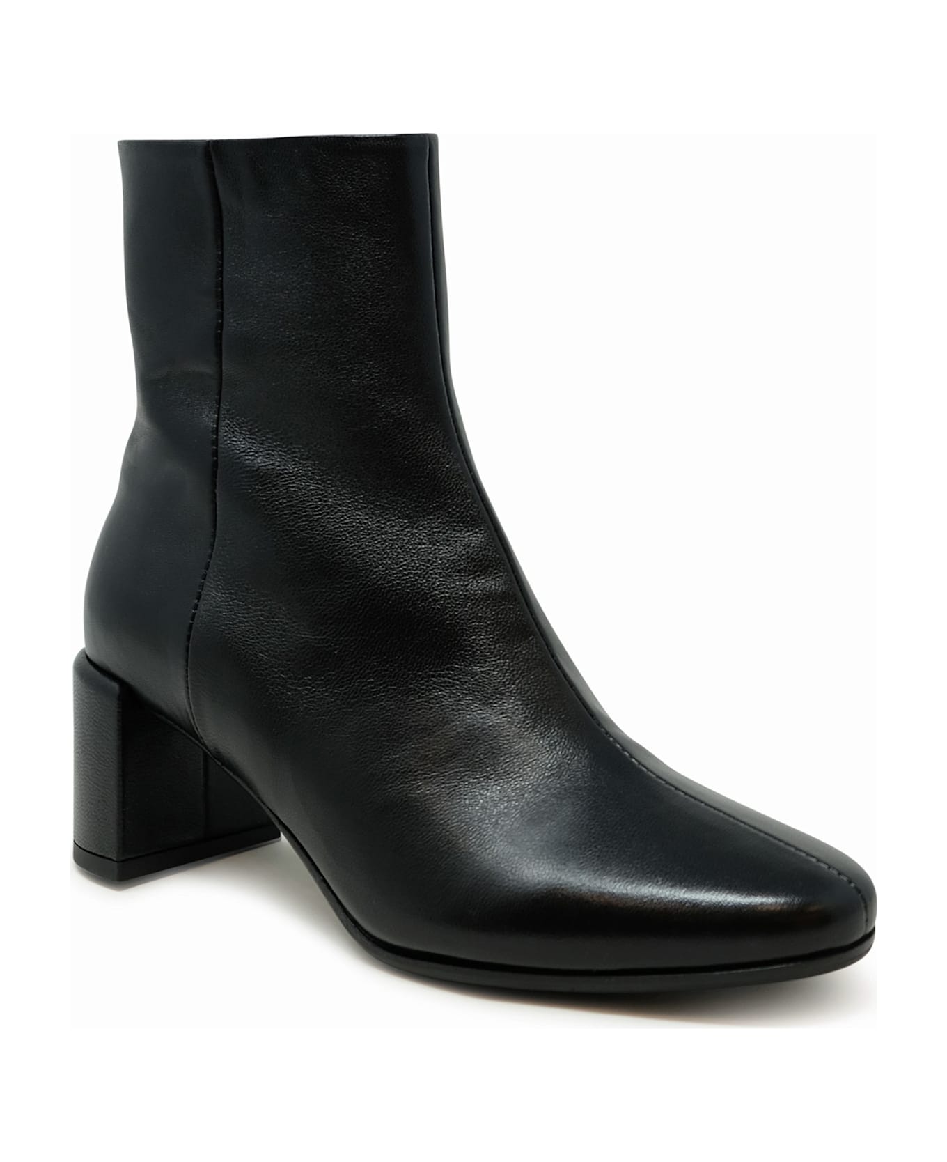 Halmanera Beta16 Black Leather Baron Ankle Boots - BLACK