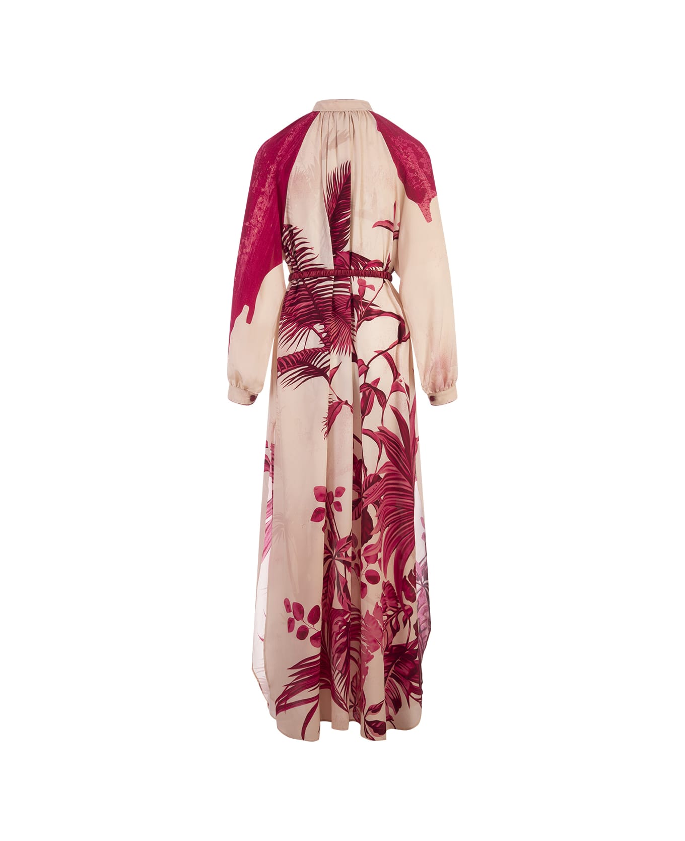 For Restless Sleepers Pink Palms Arione Long Dress - Pink ワンピース＆ドレス