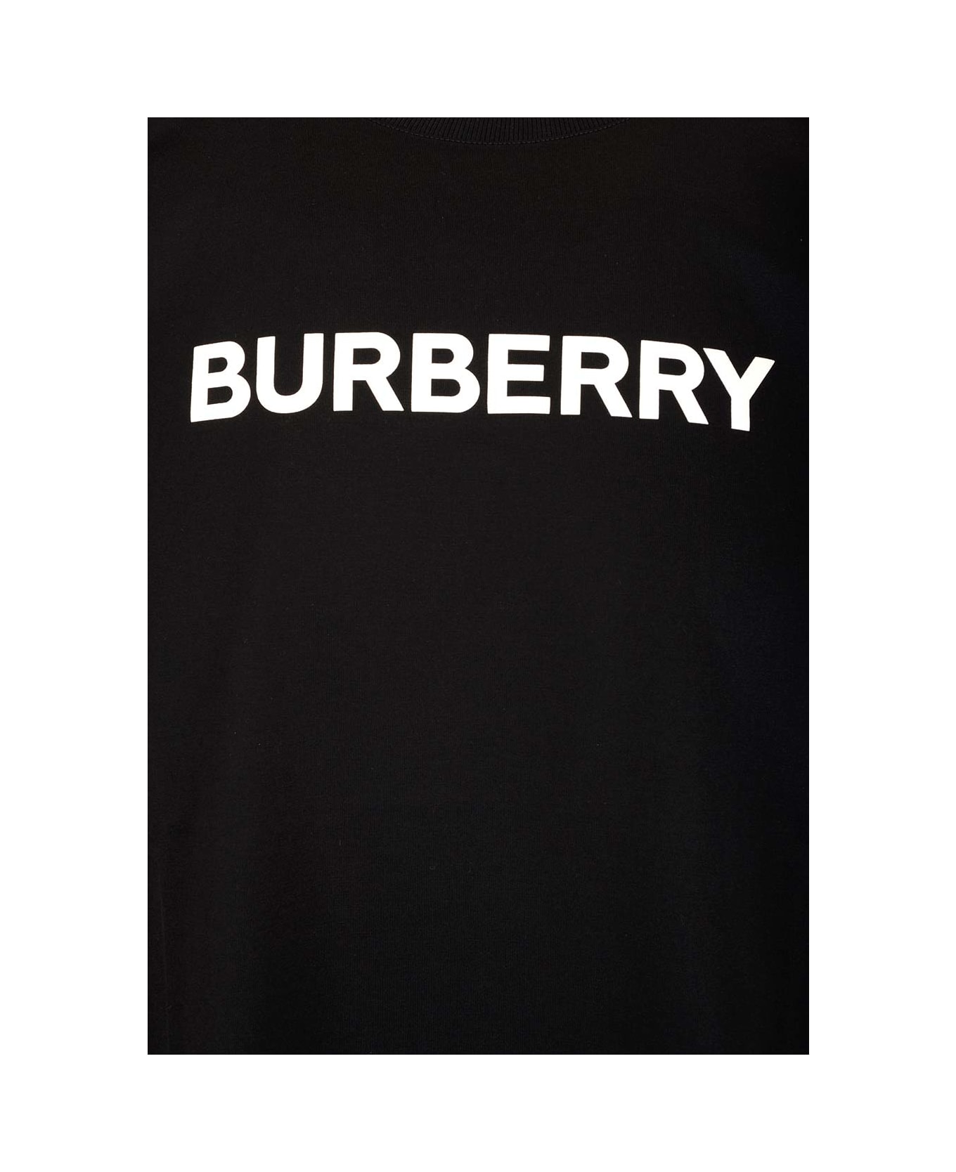 Burberry Black T-shirt With Logo - Black シャツ