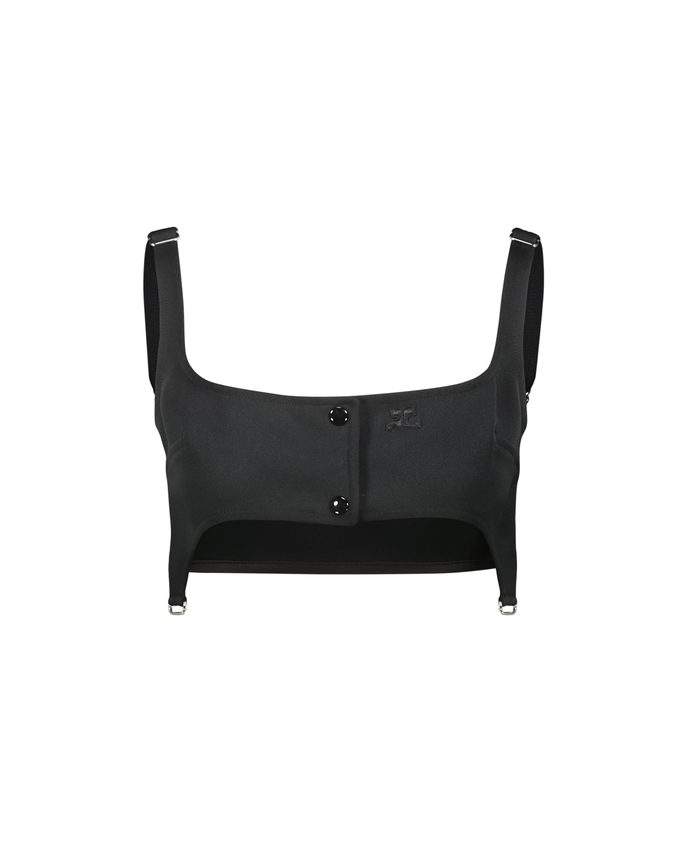 Courrèges Twill Suspenders Bra