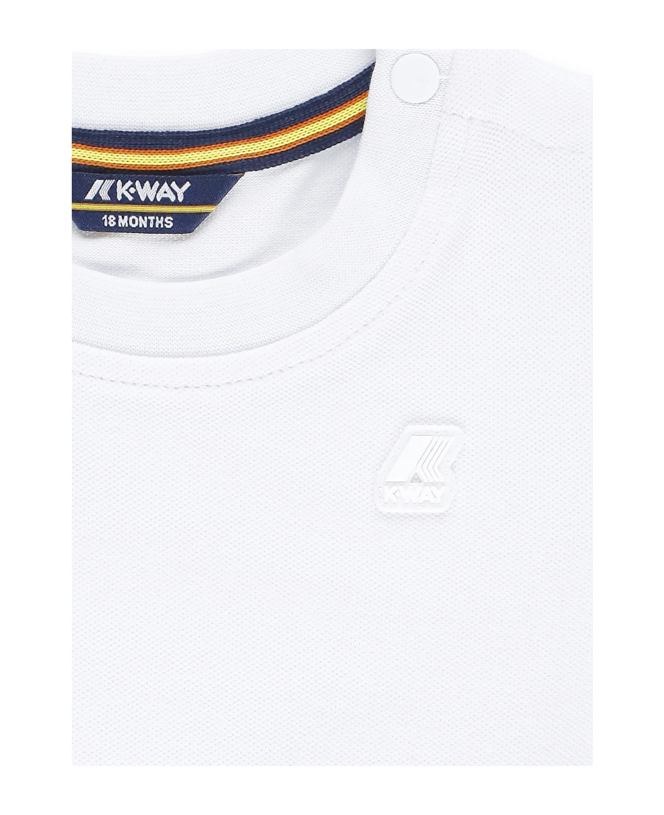 K-Way T-shirt With Logo - White Tシャツ＆ポロシャツ