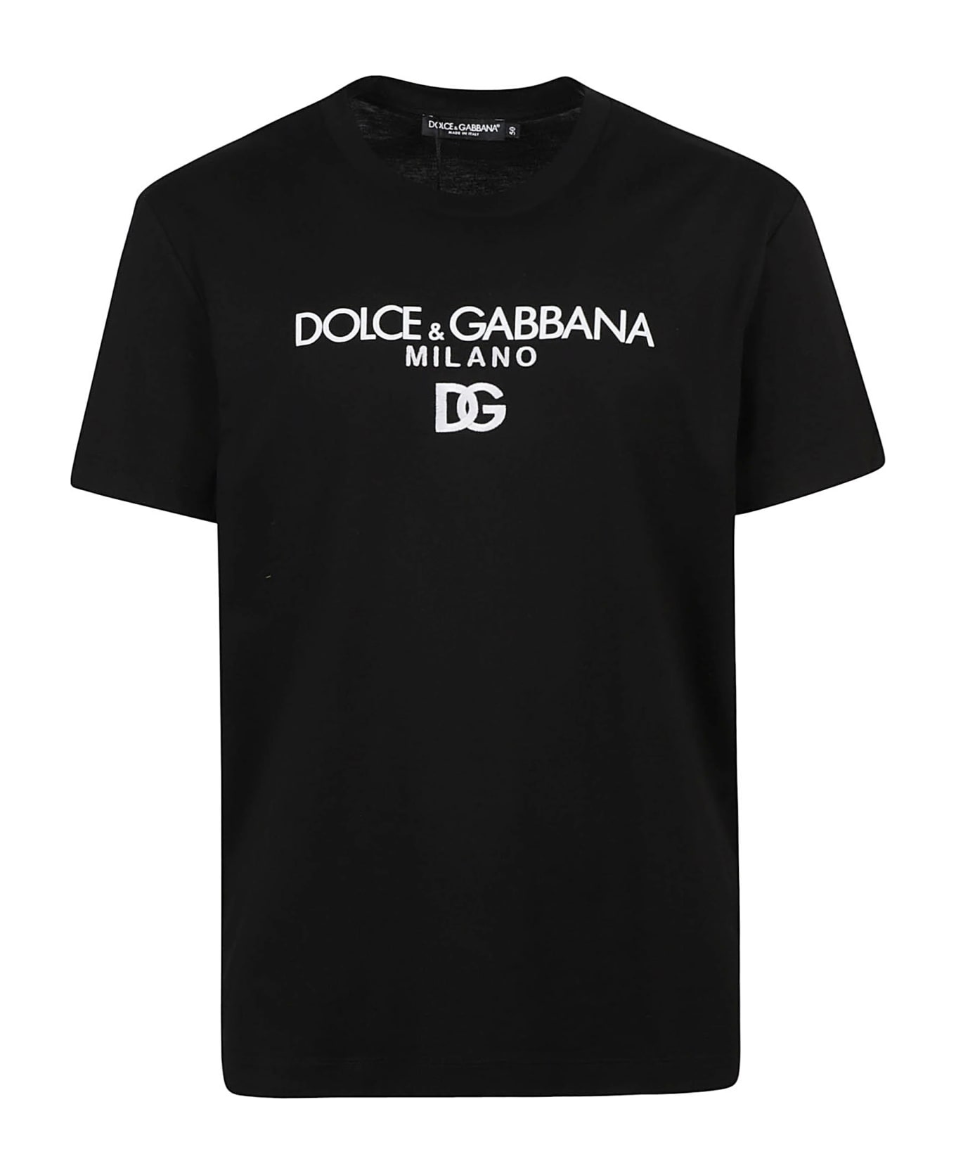 Dolce & Gabbana Embroidered Logo T-shirt - Black