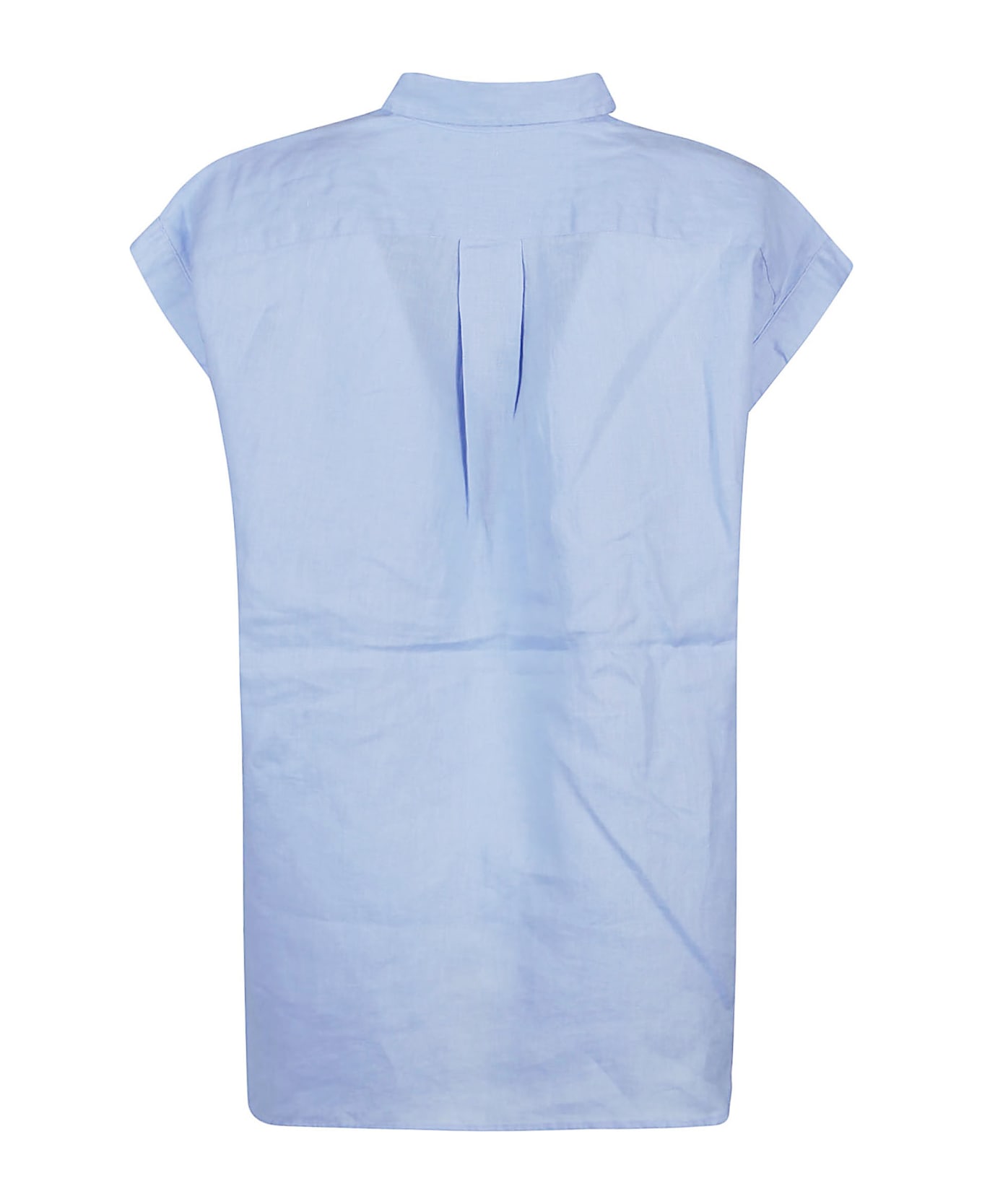 Polo Ralph Lauren Short Sleeve Button Front Shirt - Austin Blue
