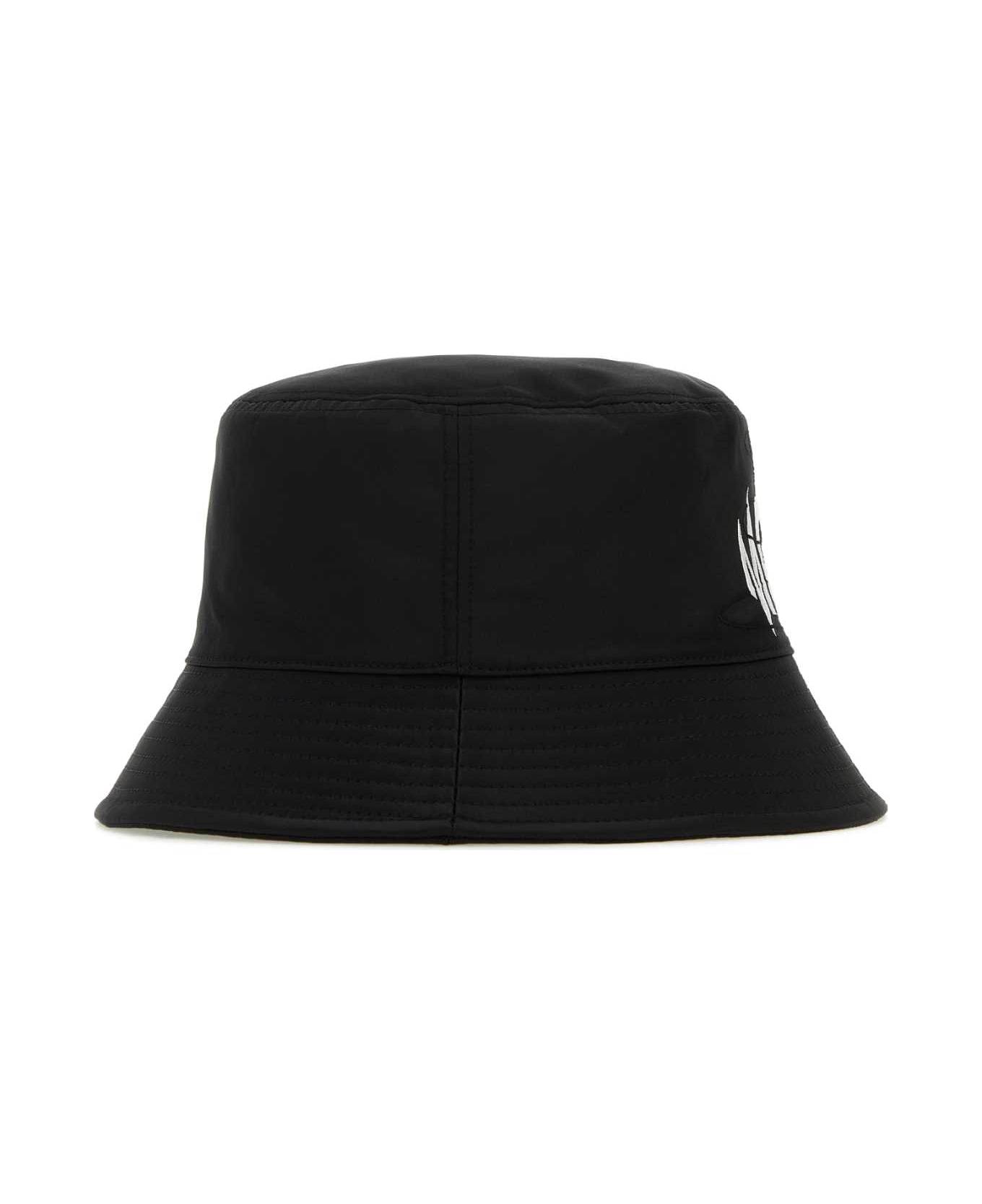 MCM Black Nylon Bucket Hat - BLACK