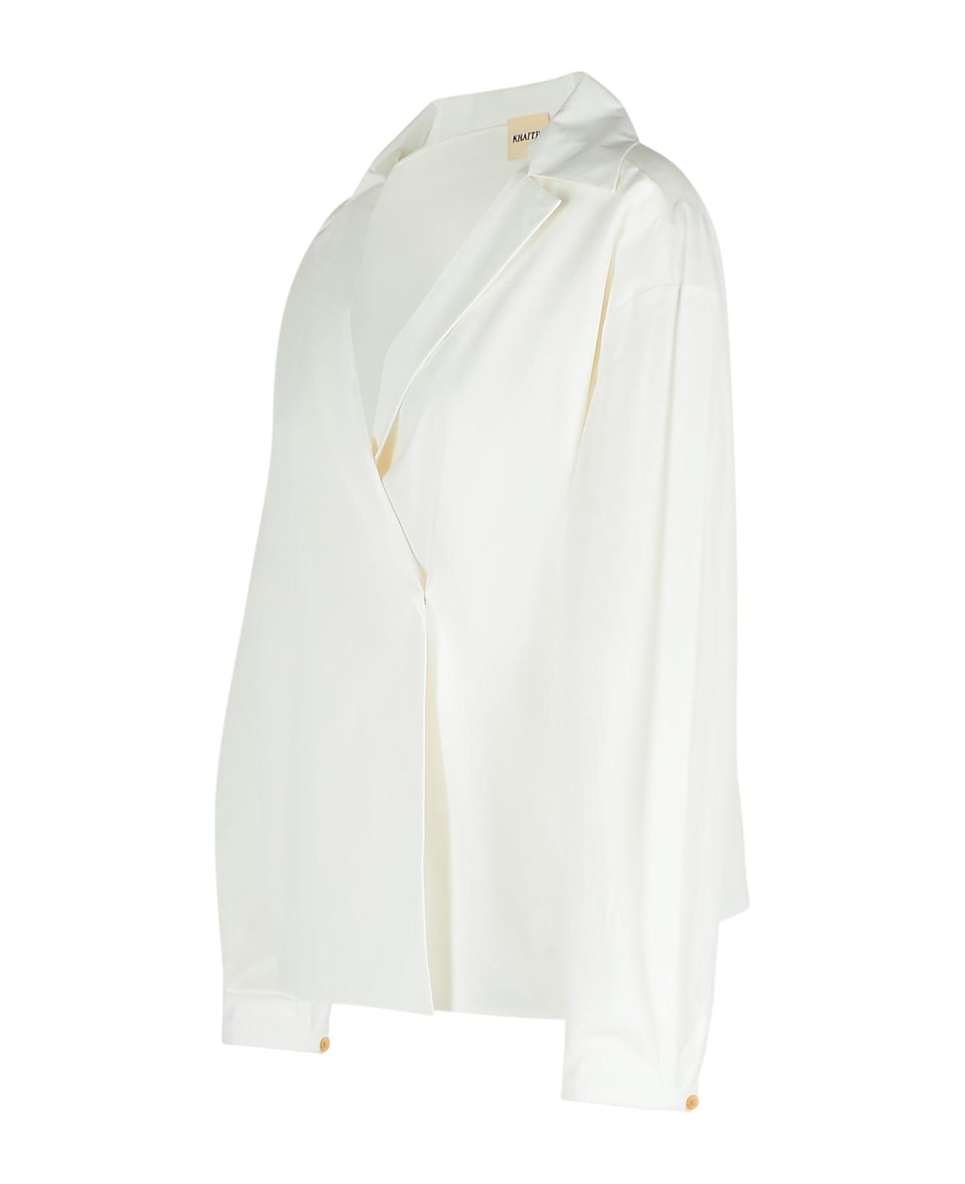 Khaite 
ashton
 White Cotton Shirt - White