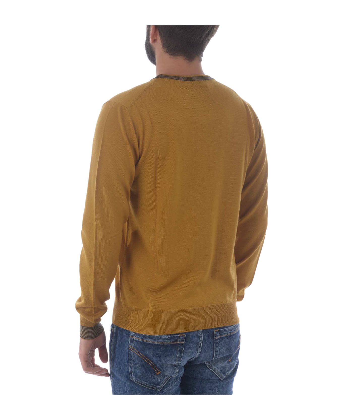 Etro Pullover In Light Wool - Senape