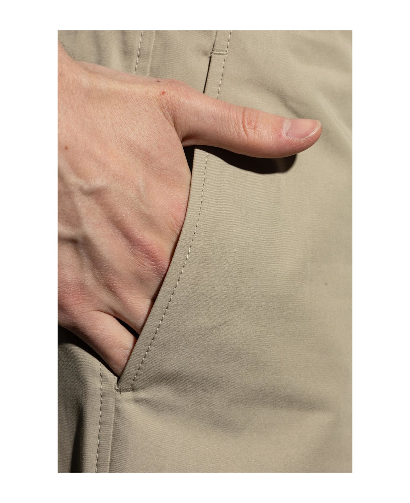 Burberry Cotton Shorts - Beige