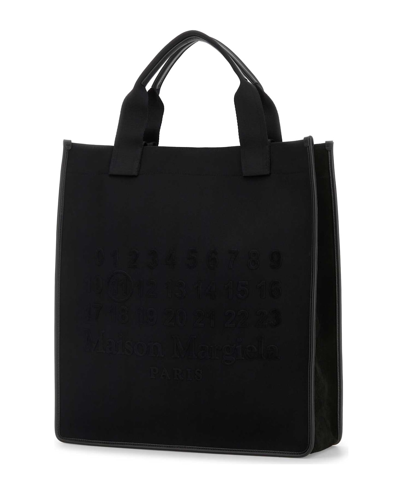 Maison Margiela Black Canvas Shopping Bag - BLACKBLACKBLACK