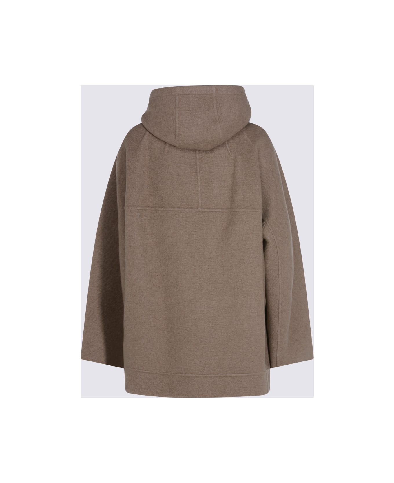 Max Mara Beige Wool Gradi Coat - Dove Grey