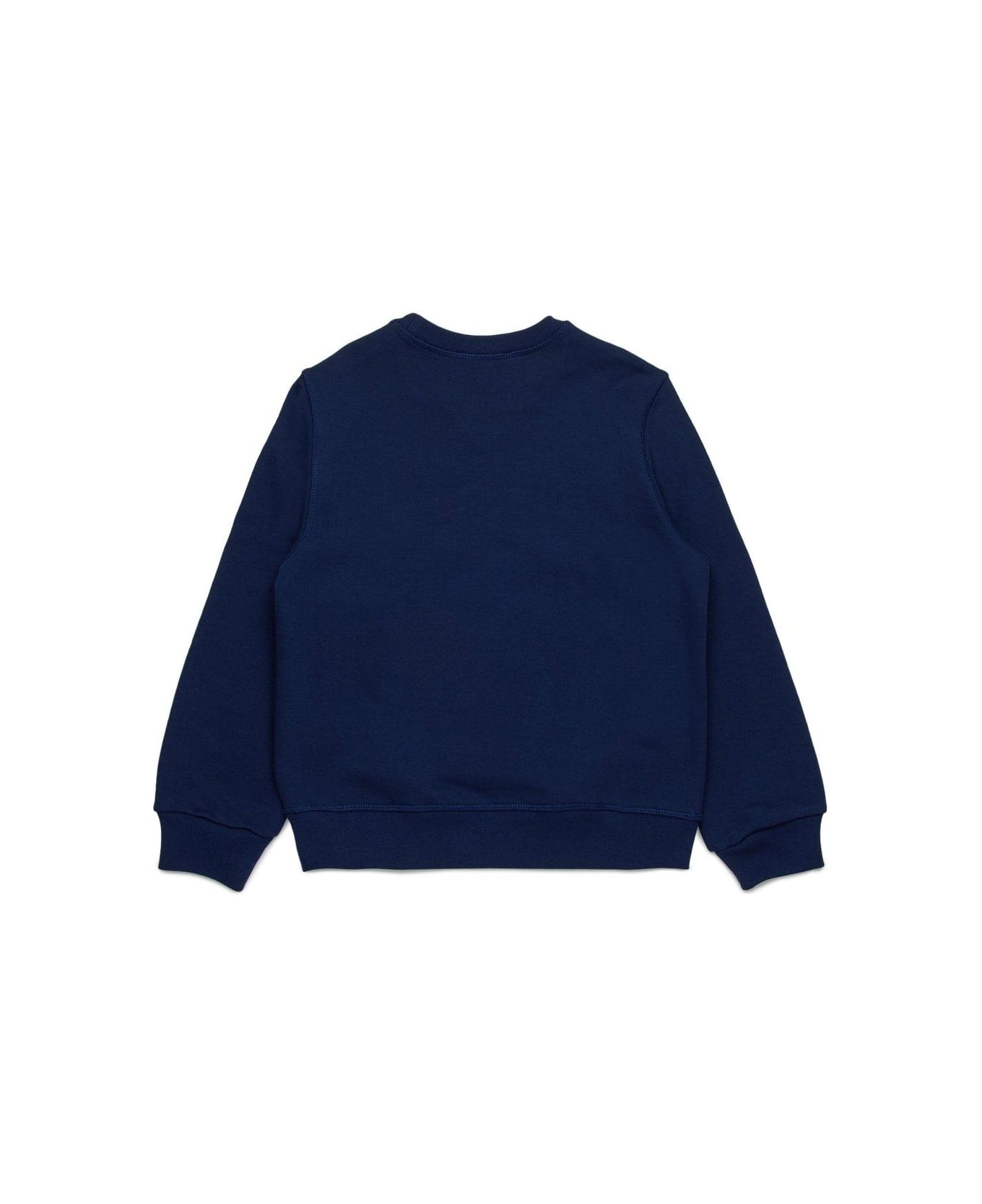 Dsquared2 Logo Detailed Crewneck Sweatshirt - Blue