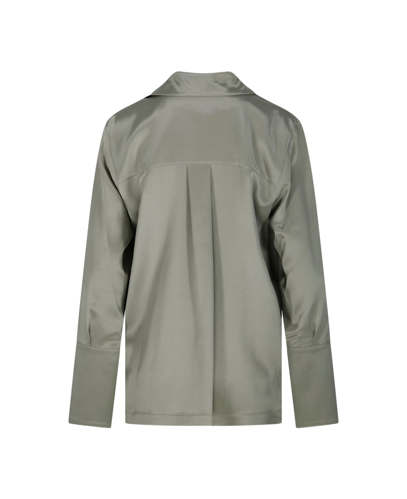 Max Mara V-neck Blouse - Grey
