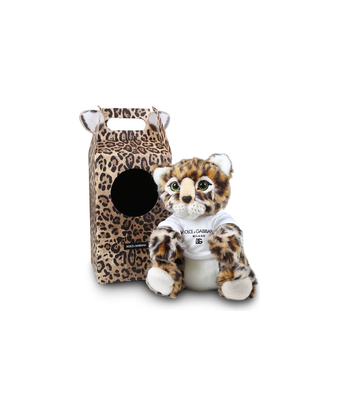 Dolce & Gabbana Multicolor Plush Toy For Kids With Logo - Brown