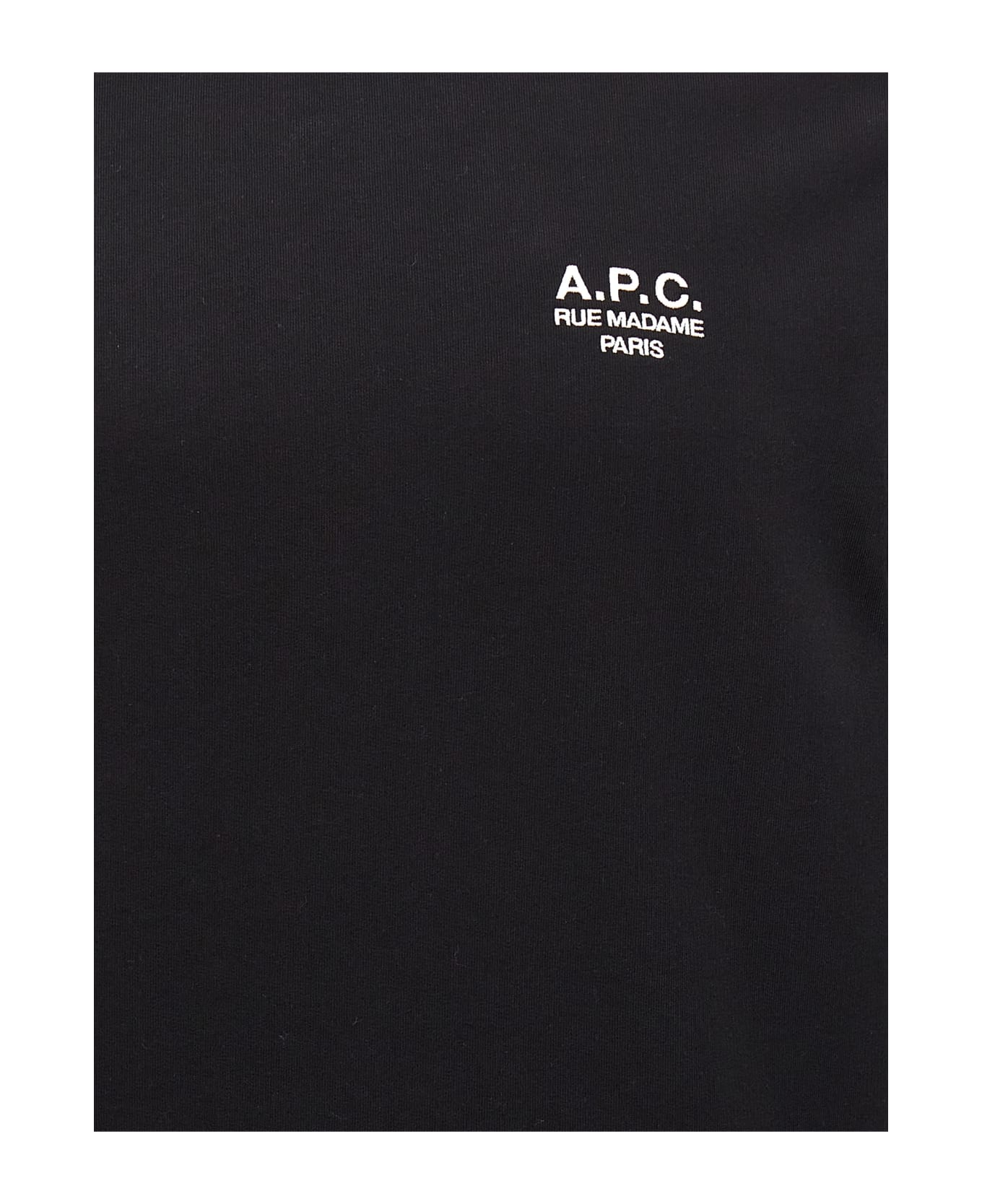 A.P.C. 'rue Madame' Black Cotton Sweatshirt | italist