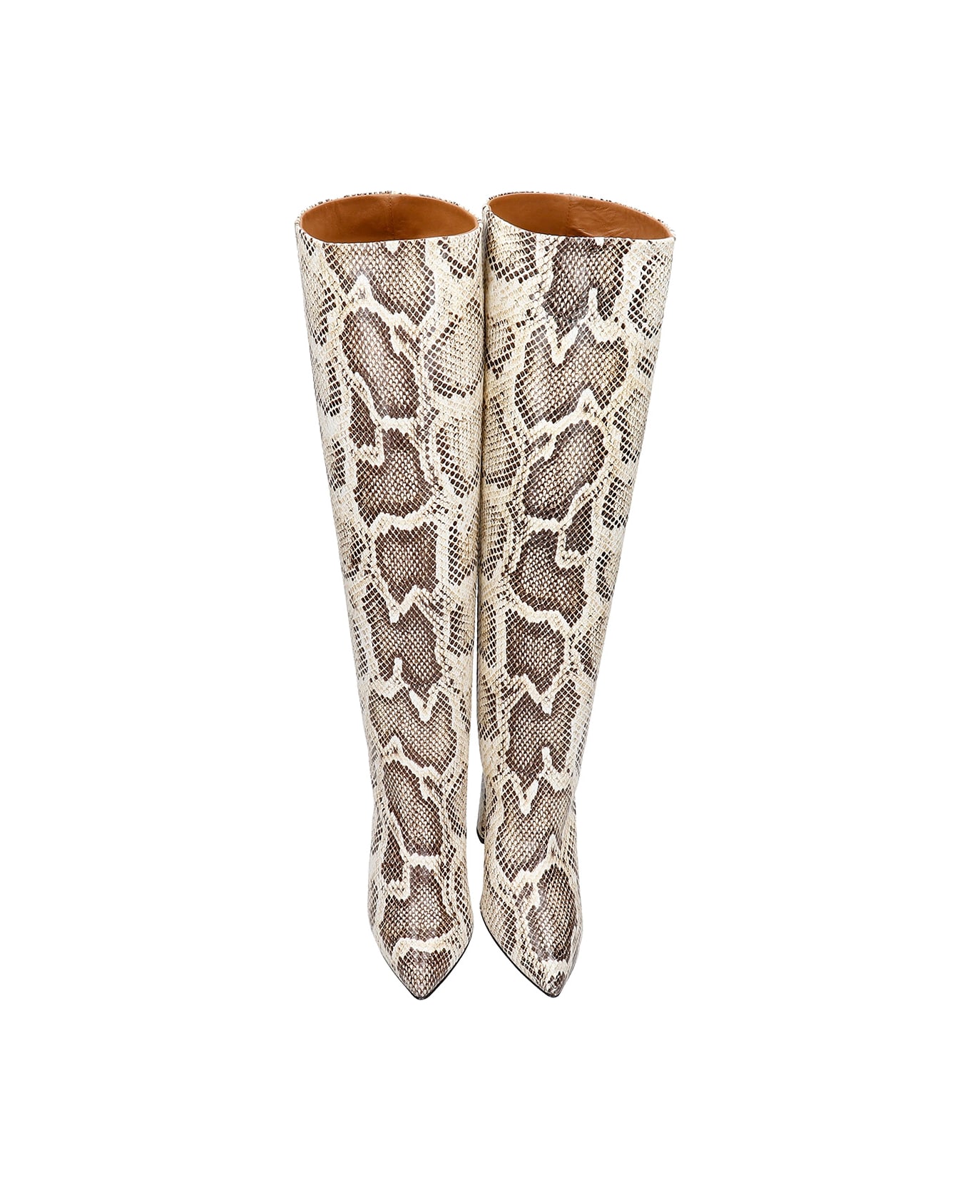 Paris Texas High Heels Boots In Animalier Leather - Animalier