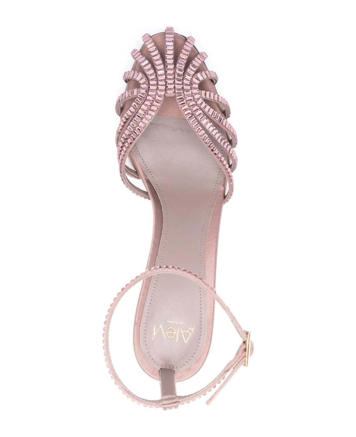 Alevì Mulberry Purple 80mm Penelope Sandals - Pink