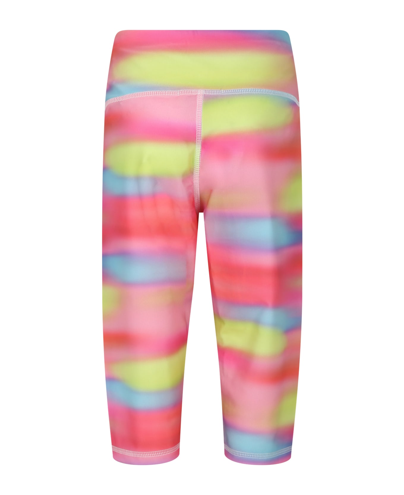 MSGM Multicolor Leggings For Girl With Tie Dye Print - Multicolor