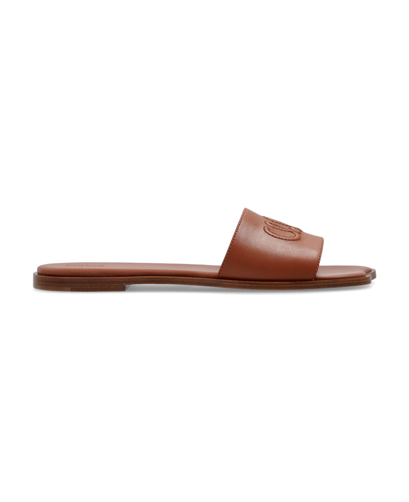 Chloé Flip-flops 'flower' - Brown