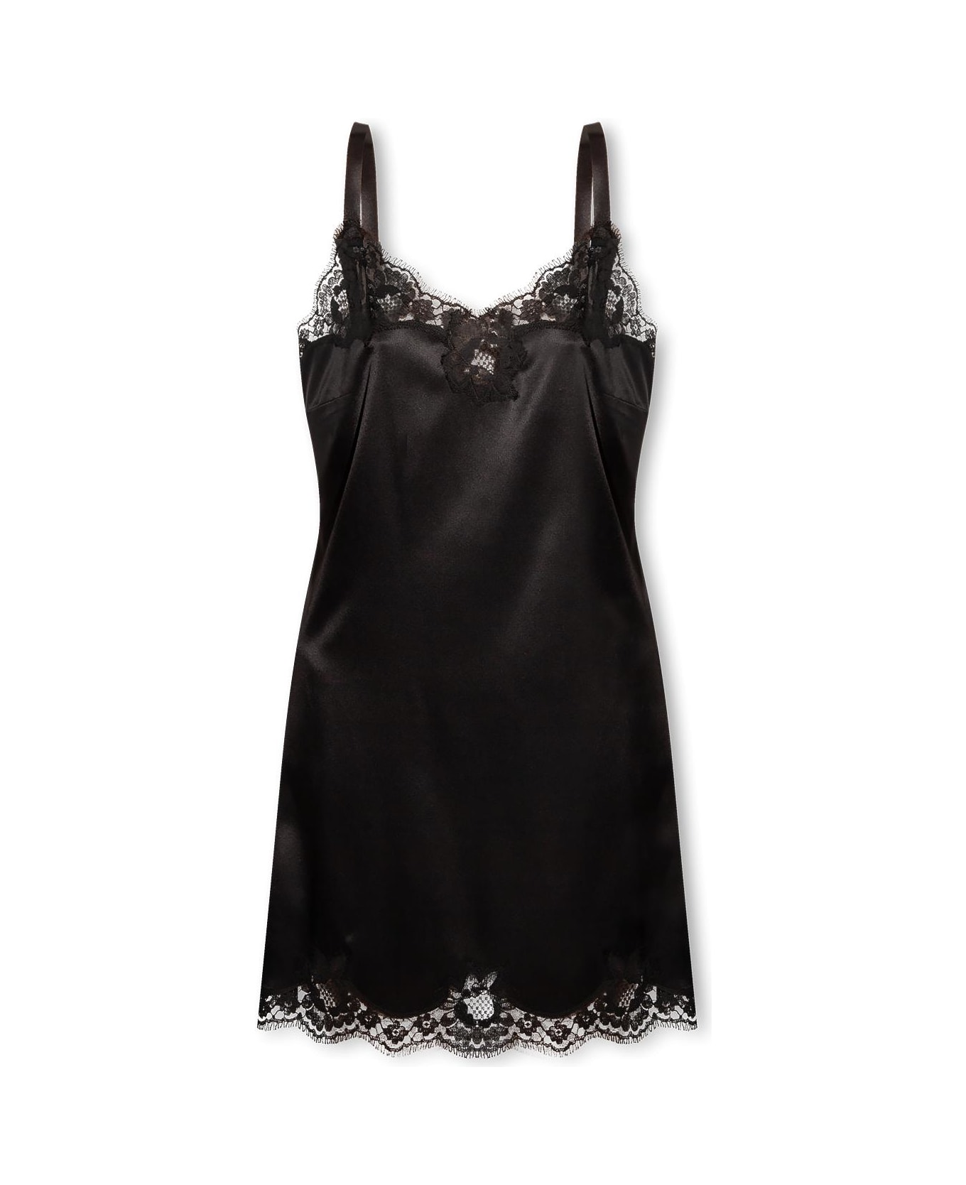 Dolce 
Gabbana Silk Night Shirt - Nero
