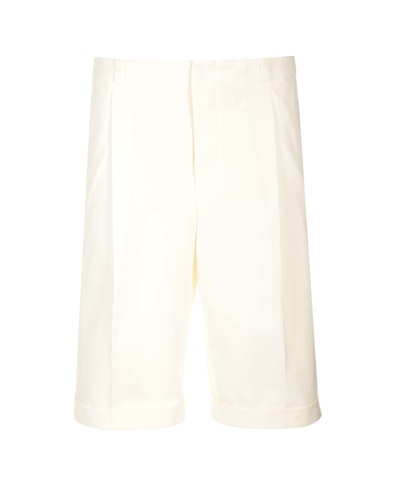 Thom Browne Deconstructed Bermuda Shorts - White