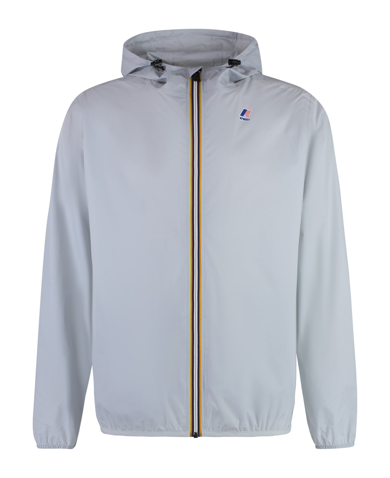 K-Way Le Vrai 3.0 Claude Hooded Nylon Jacket - grey