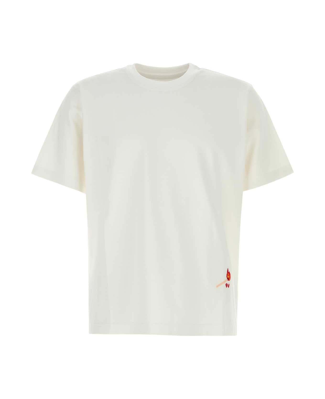 Bottega Veneta White Cotton T-shirt - WHITE シャツ