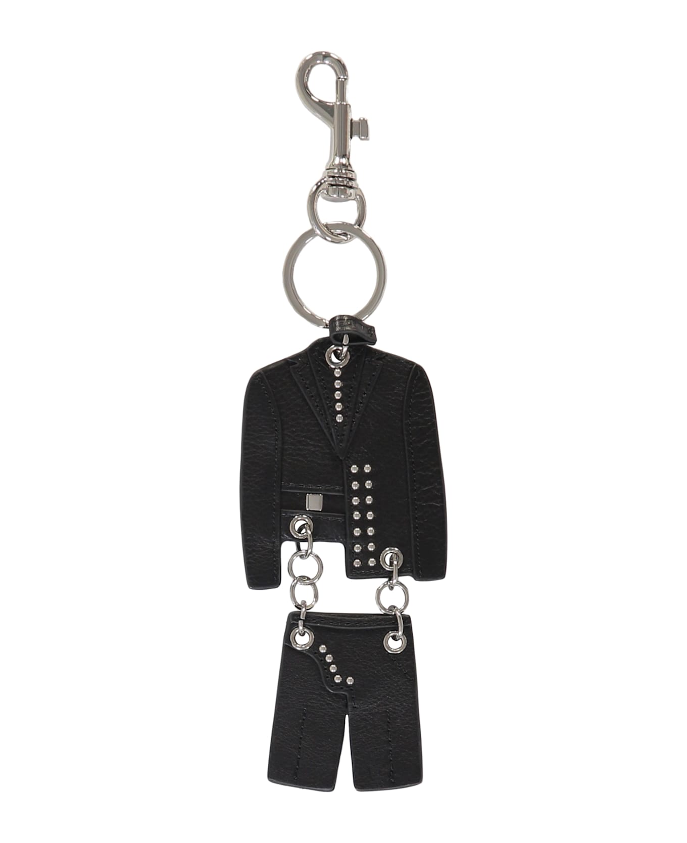 Versus Versace Leather Keyring - black