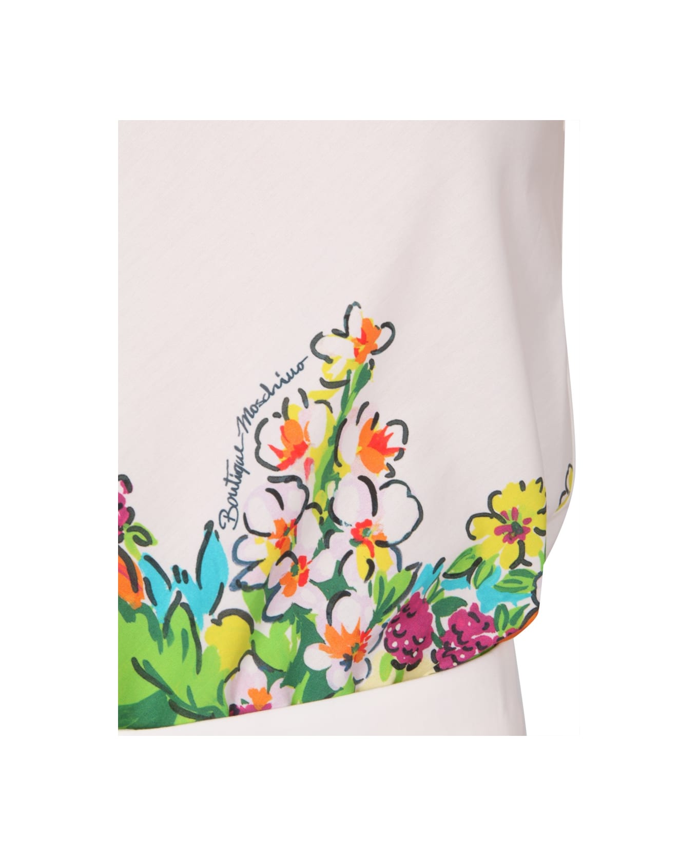 Boutique Moschino Flower And Fruit Print Top - MULTICOLOUR