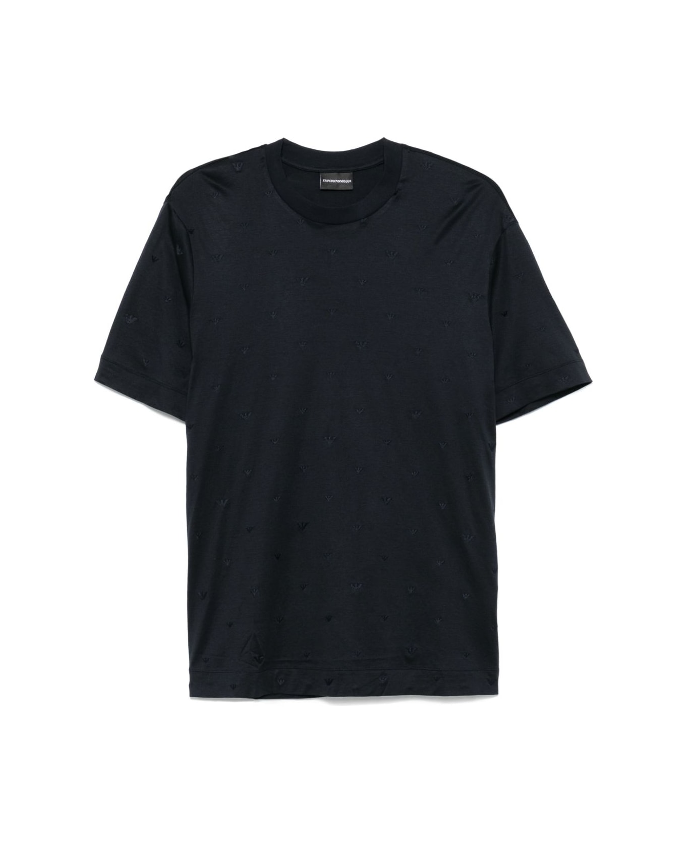 Emporio Armani Allover Logo T-shirt - Blue