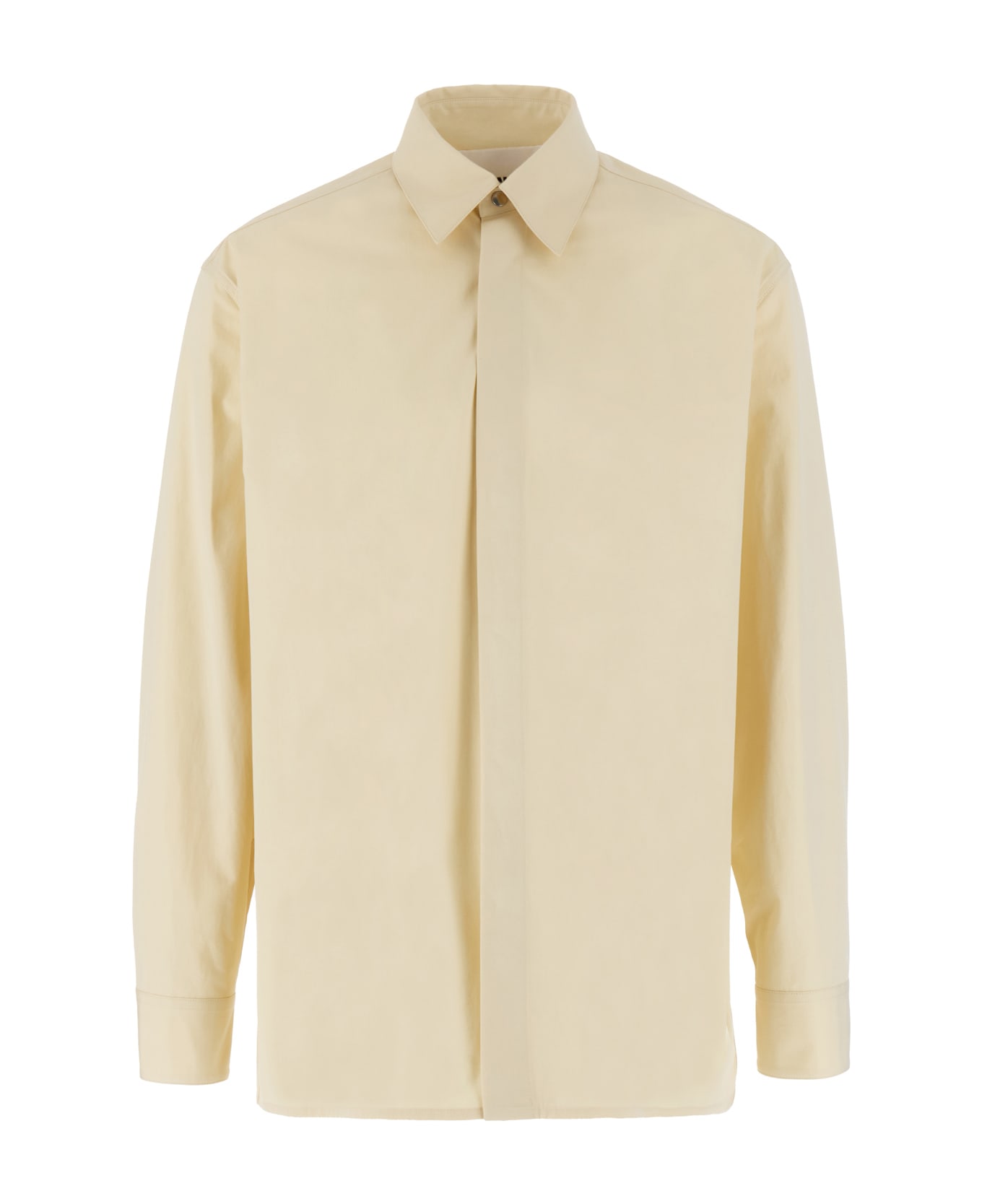 Jil Sander Cream Cotton Shirt - 687