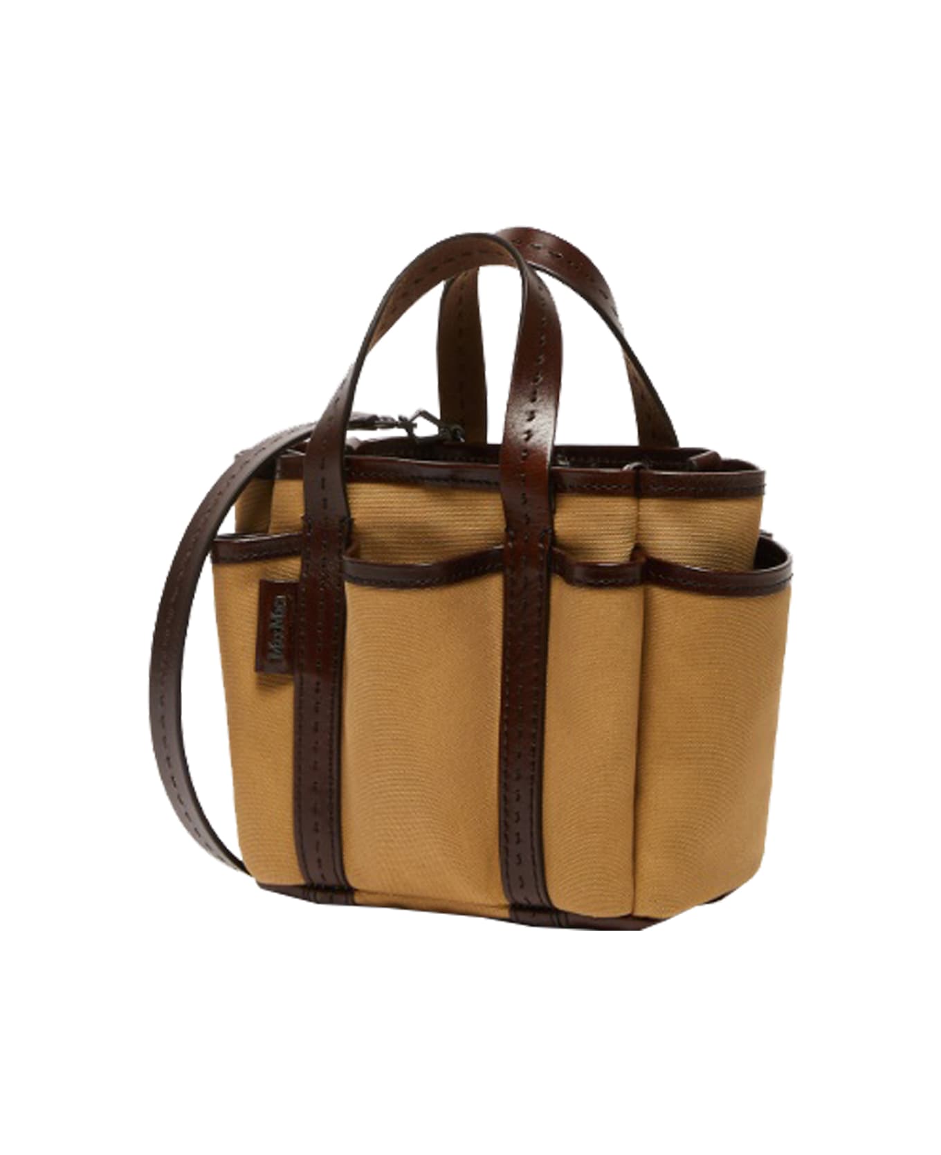Max Mara ''gardencabasxs'' Shoulder Bag - Leather Brown