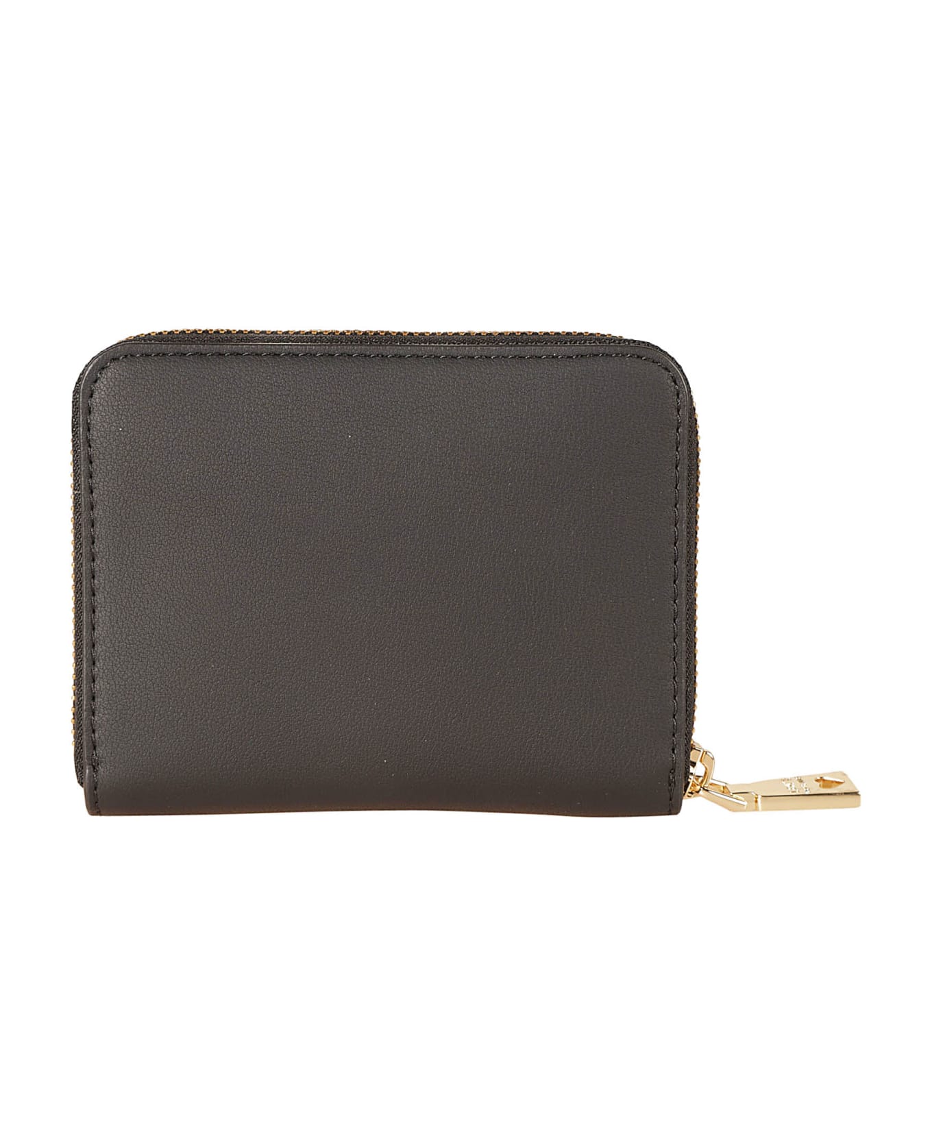 Love Moschino Logo Embossed Zip-around Wallet - Black