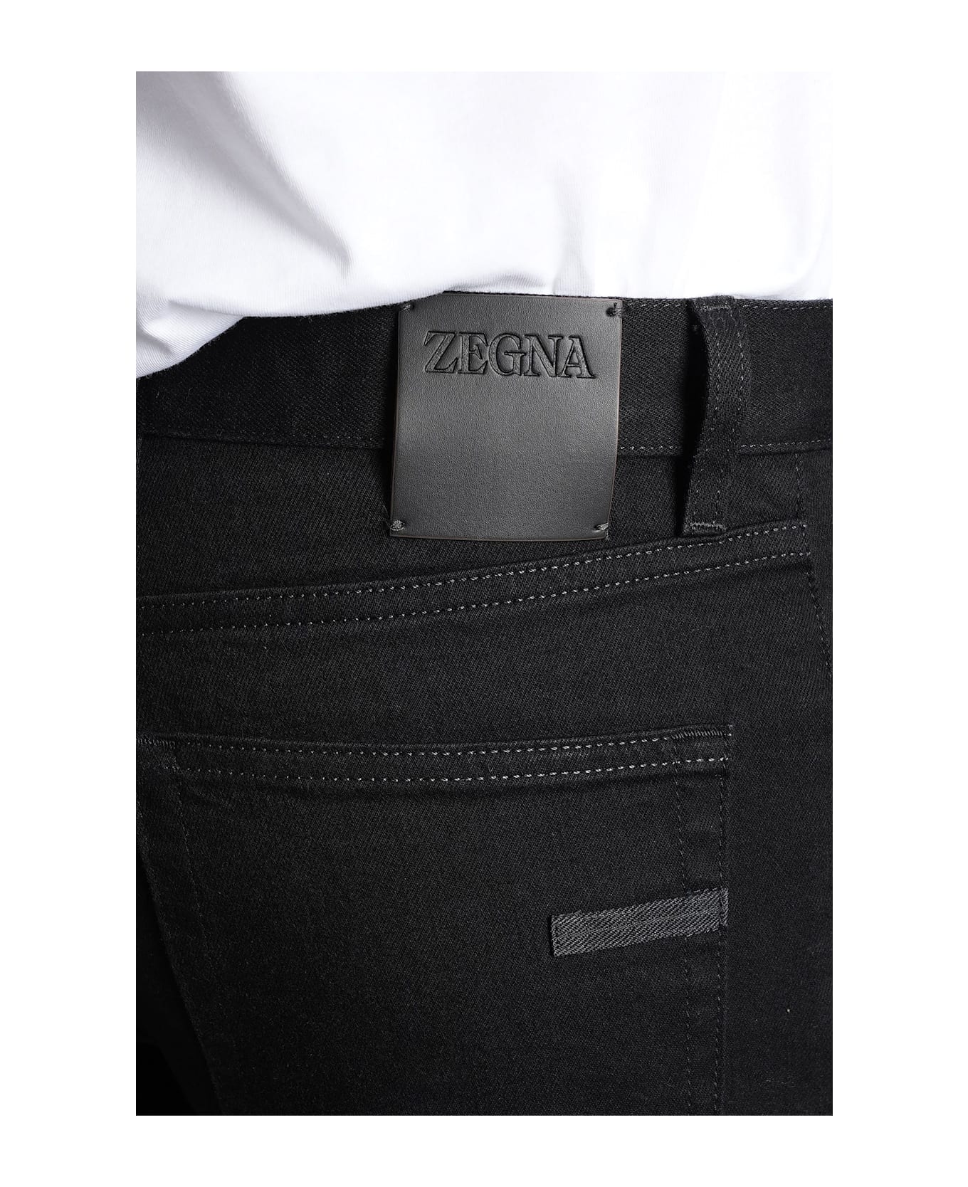Zegna Jeans In Black Denim - black