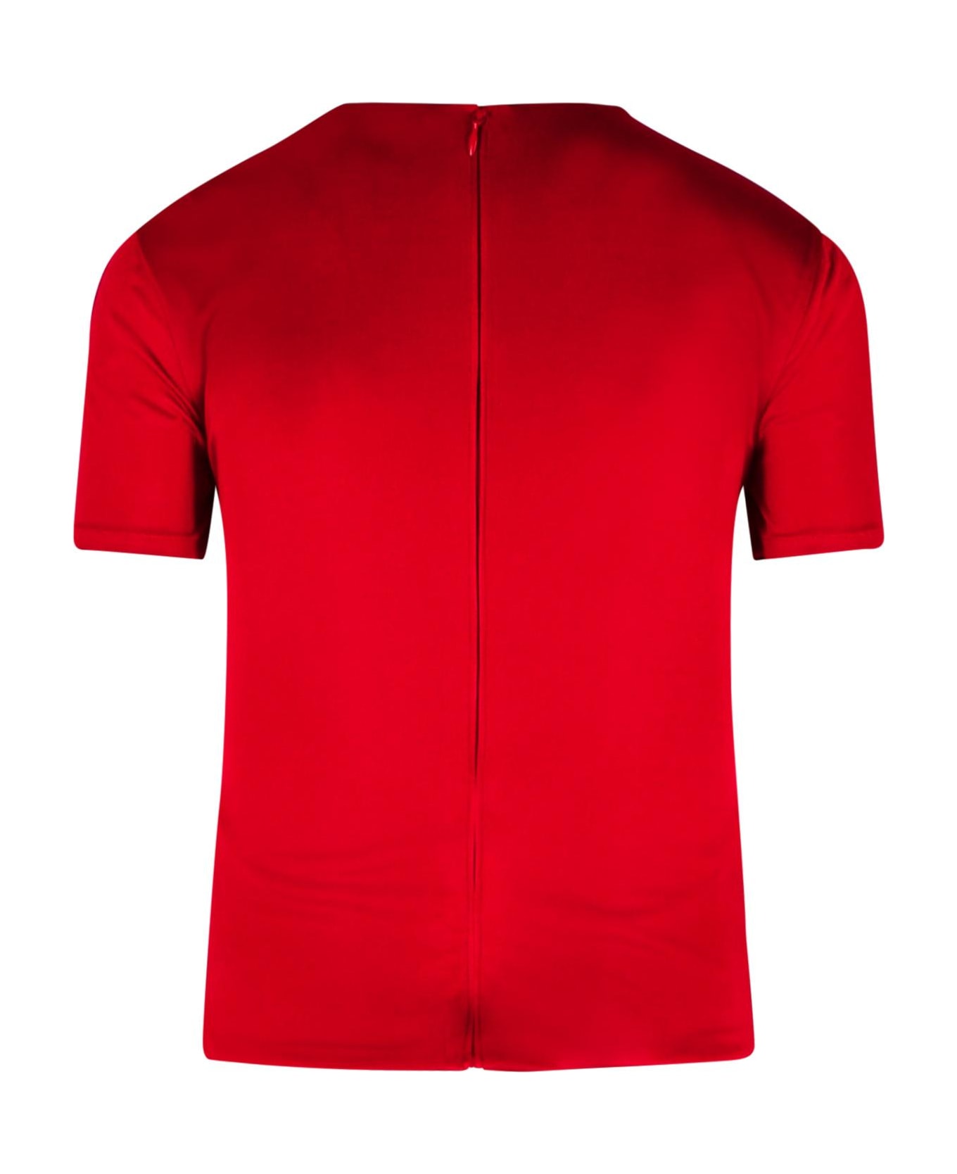 Versace 
medusa
 Red Viscose T-shirt - RED